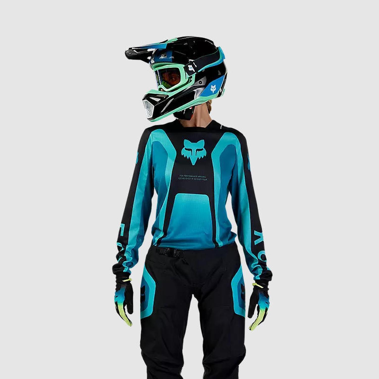 Polera Moto Mujer 180 Ballast Celeste Fox-1