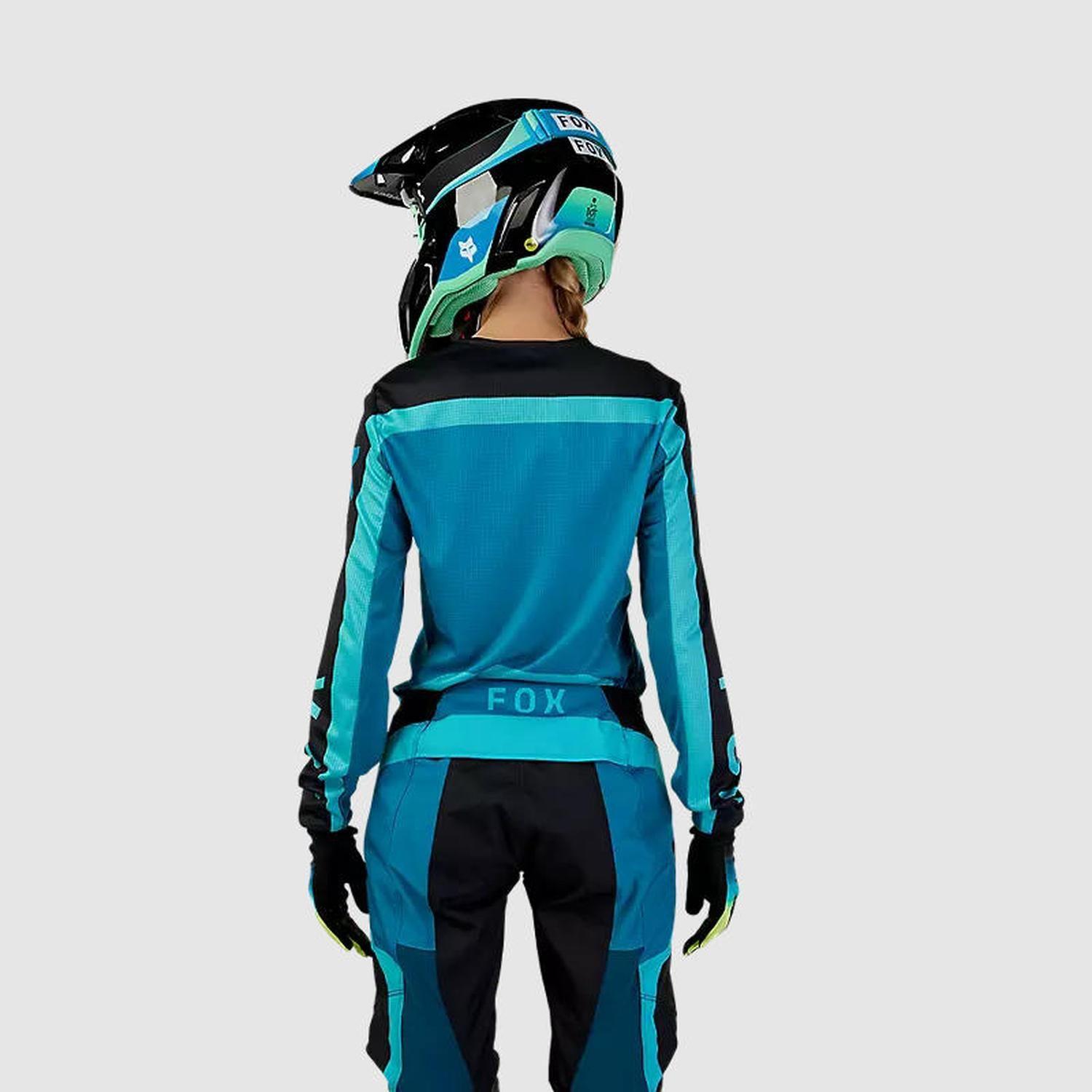 Polera Moto Mujer 180 Ballast Celeste Fox-2