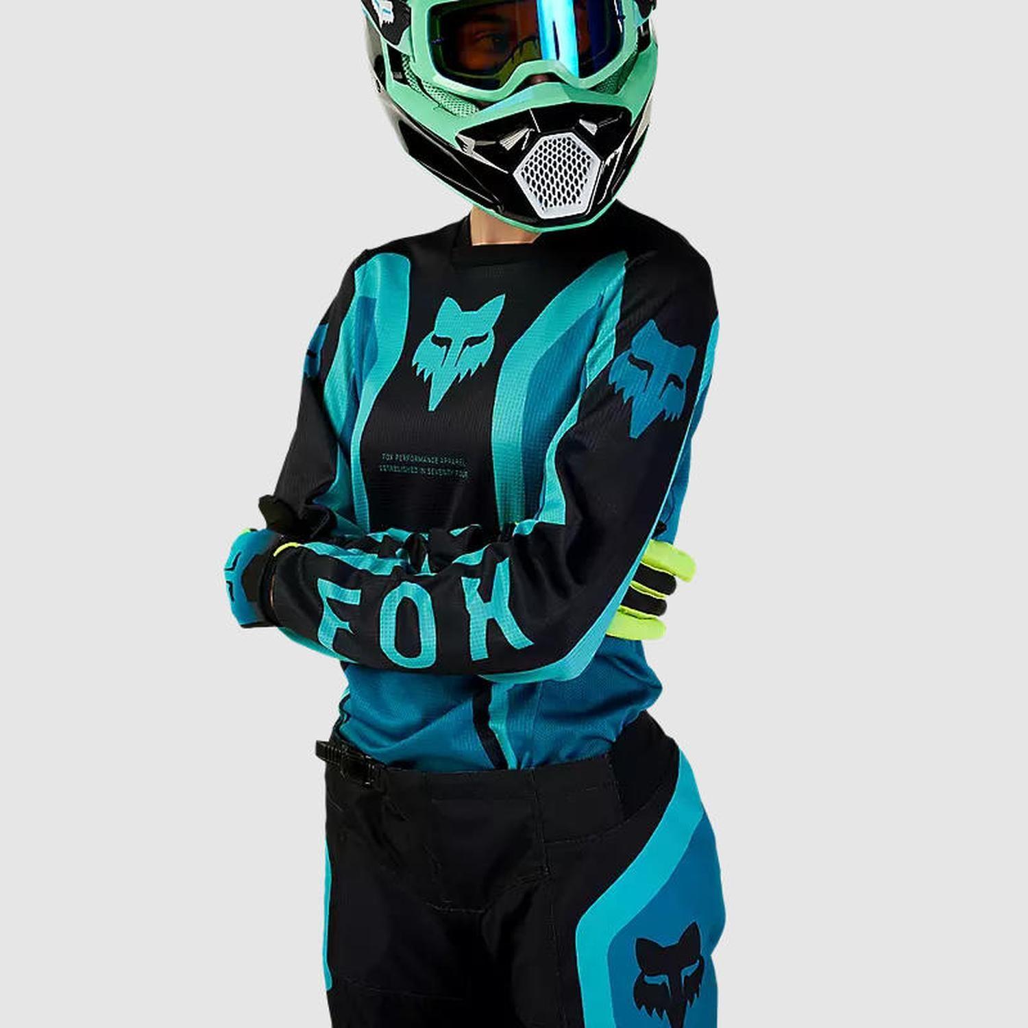 Polera Moto Mujer 180 Ballast Celeste Fox-3