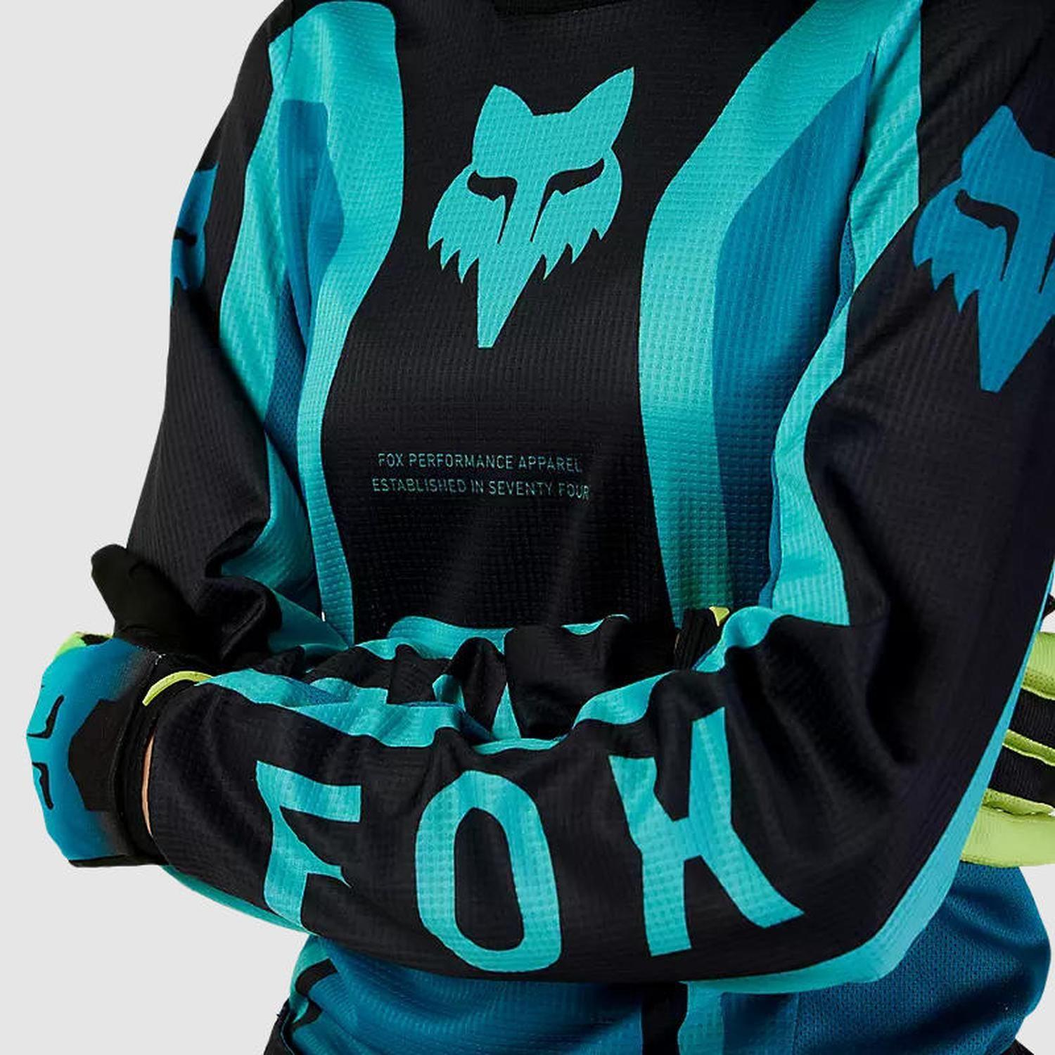 Polera Moto Mujer 180 Ballast Celeste Fox-4