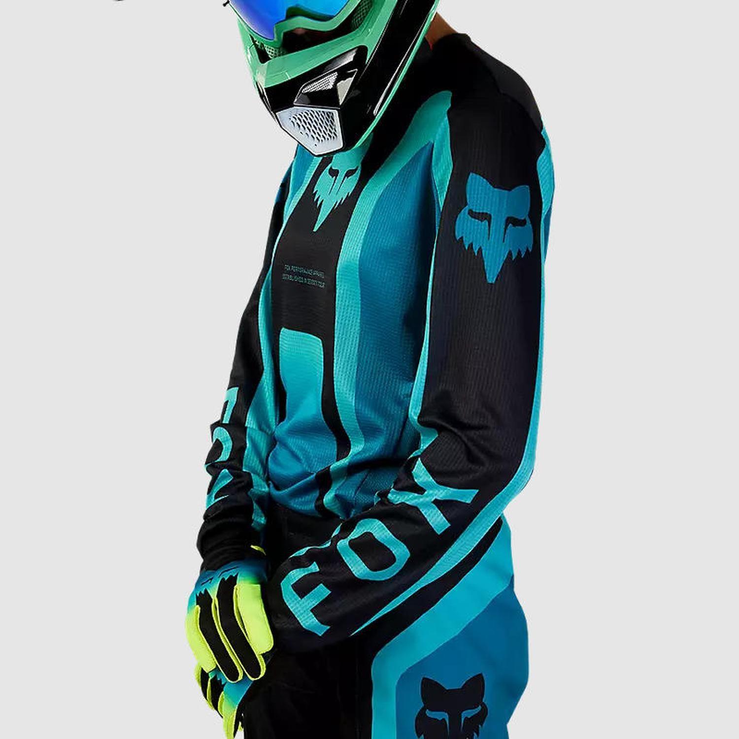 Polera Moto Mujer 180 Ballast Celeste Fox-5