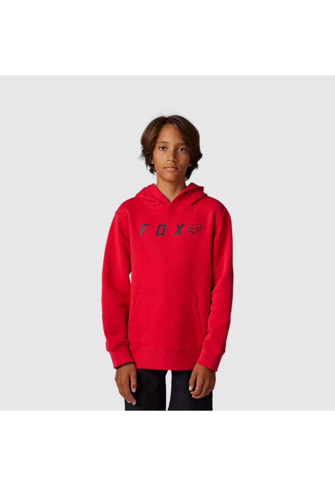 Poleron Lifestyle Niño Absolute Pullover Rojo Fox-0