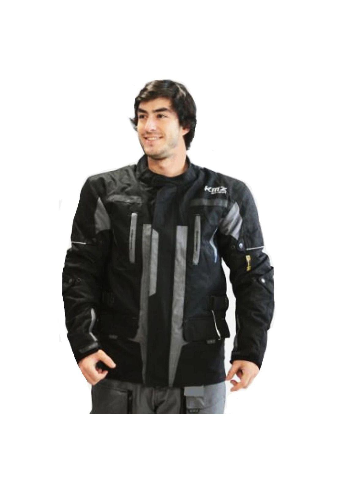 Chaqueta Moto Calle Sahara Negro/Gris KMZ-0