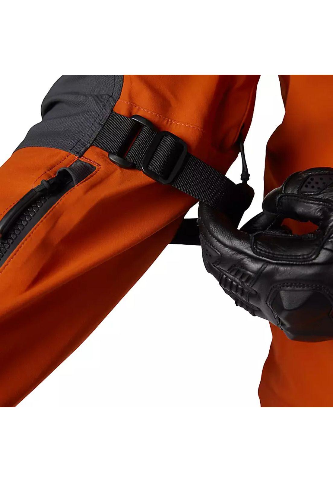 Chaqueta Moto Defend GORE-TEX ADV Impermeable Naranjo Fox-8