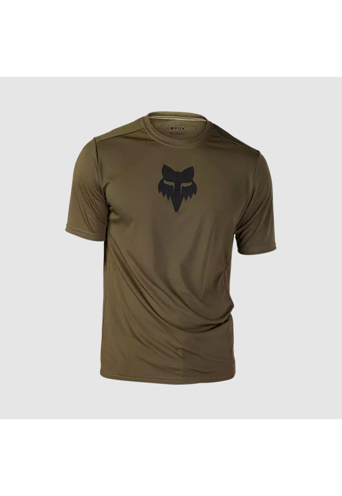 Polera Bicicleta Ranger Lab Head Verde Oliva Fox-0