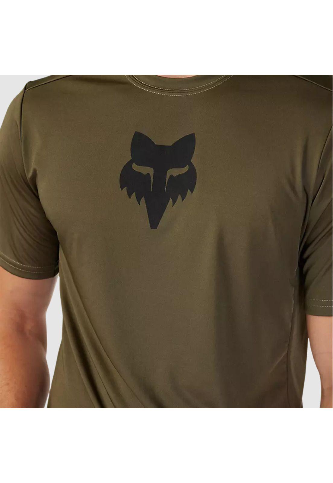 Polera Bicicleta Ranger Lab Head Verde Oliva Fox-4