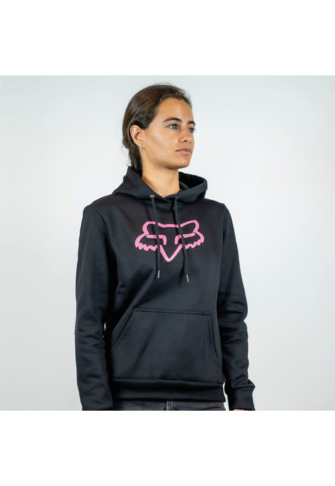 Poleron Lifestyle Mujer Boundary Po Negro/RosadoFox-2