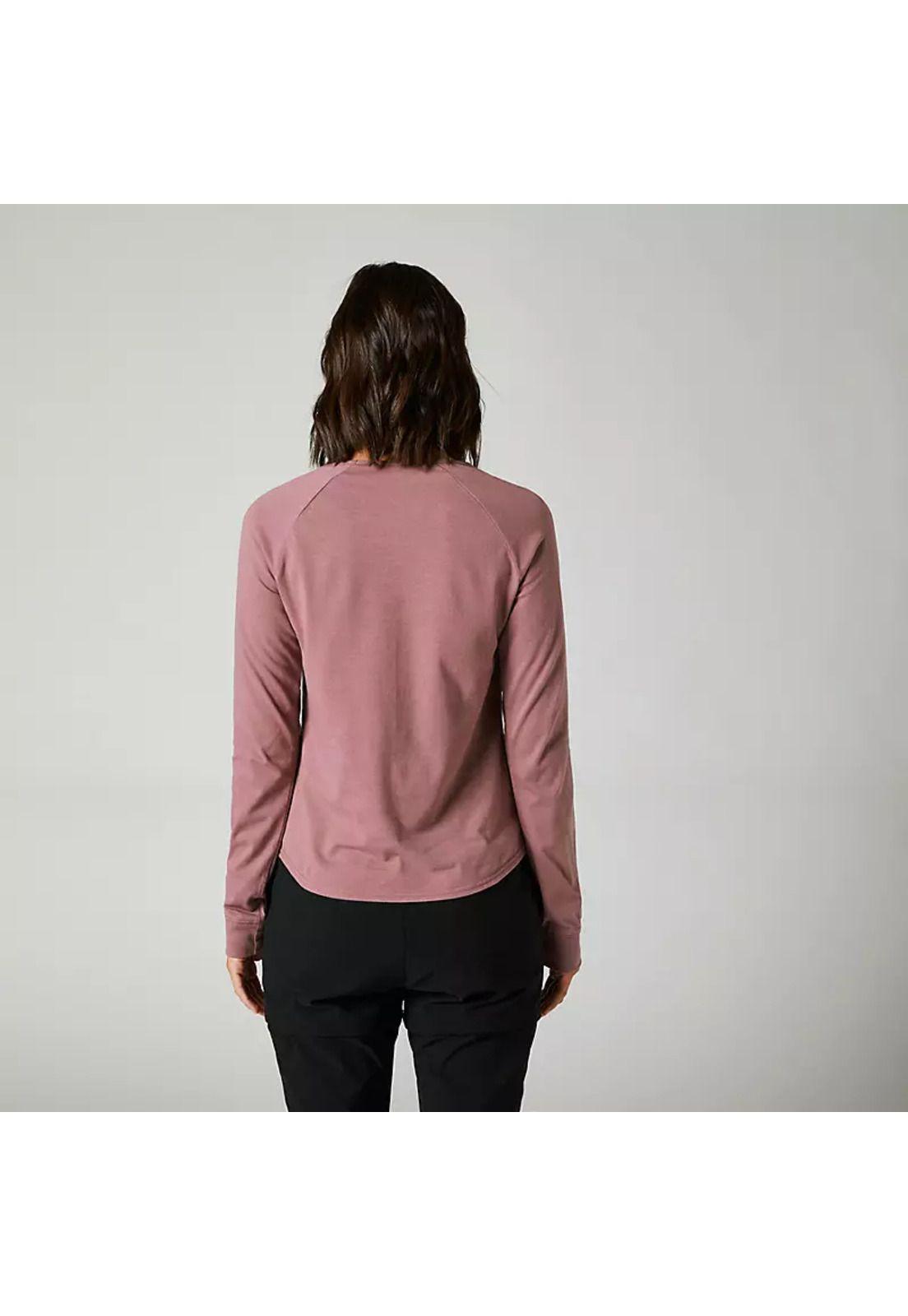 Polera Lifestyle Mujer Boundary Manga Larga Morado/Negro Fox-1