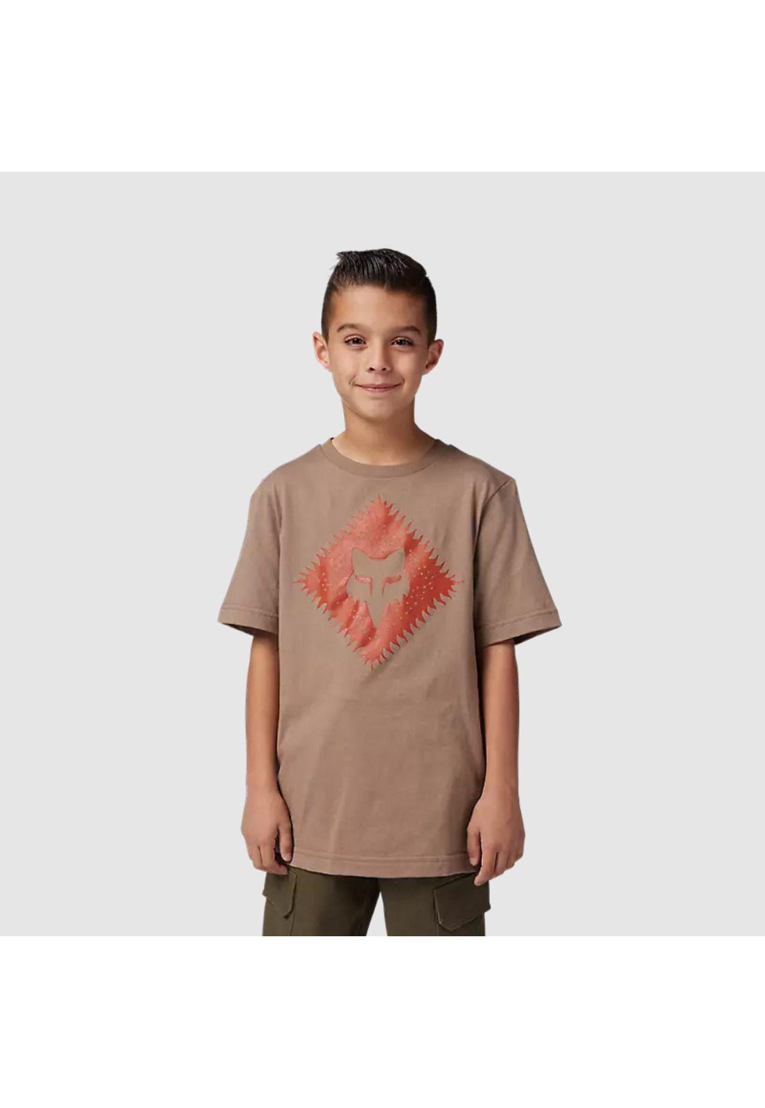 Polera Lifestyle Niño Leo Premium Cafe Fox-0