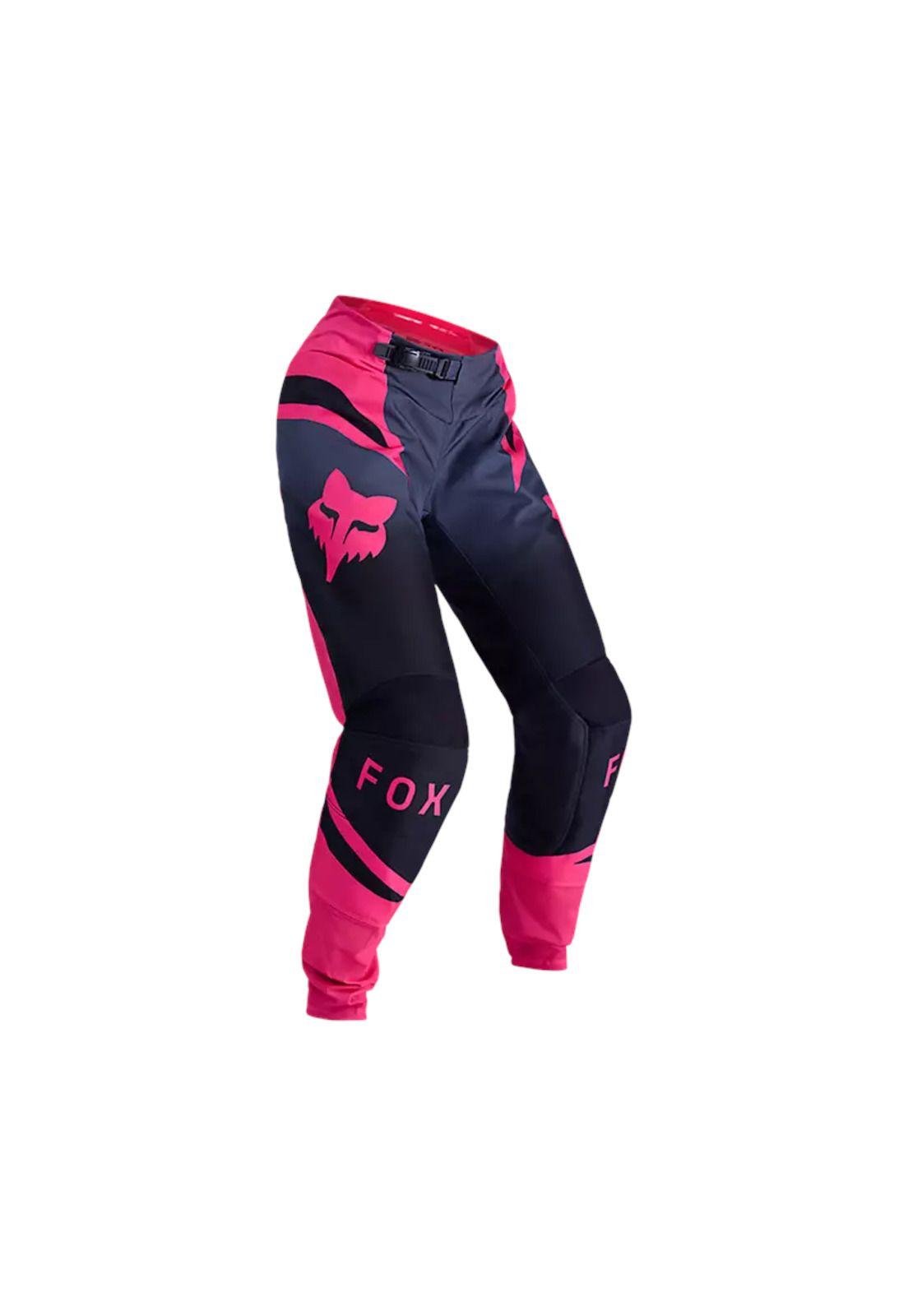Pantalon Moto Mujer 180 Shield Negro/Rosado Fox-0