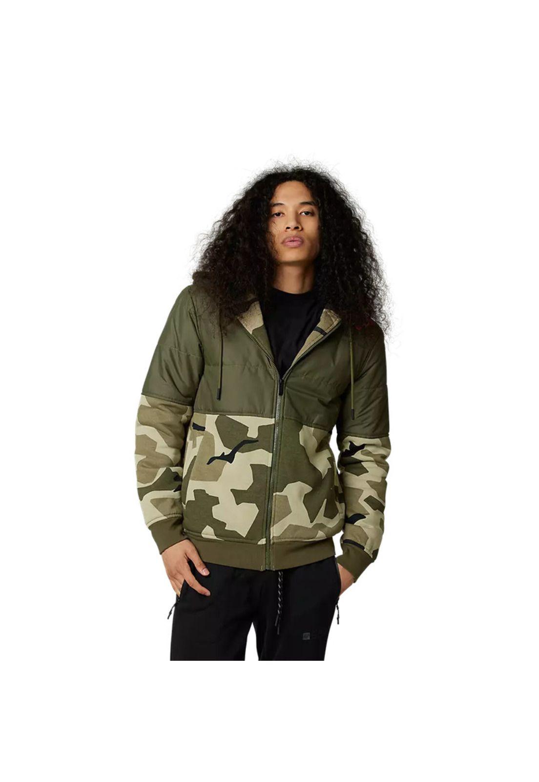 Poleron Lifestyle Lindon Sasquatch Camo Verde Fox-0
