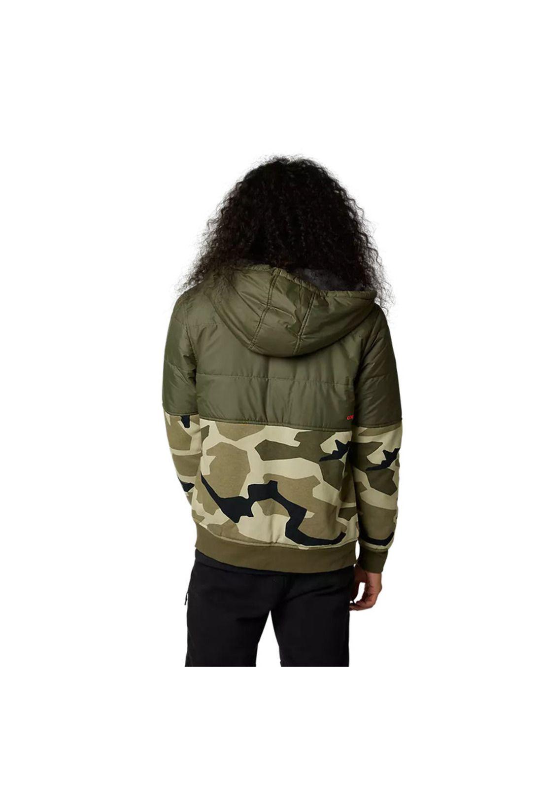 Poleron Lifestyle Lindon Sasquatch Camo Verde Fox-2
