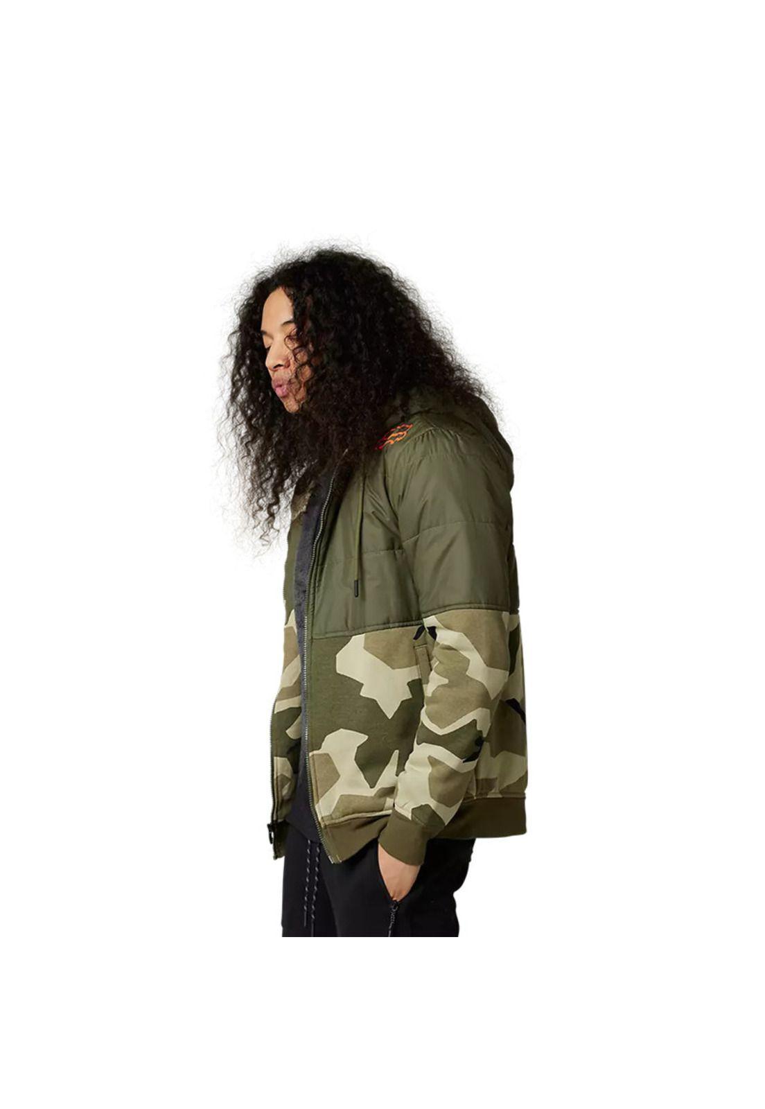 Poleron Lifestyle Lindon Sasquatch Camo Verde Fox-3