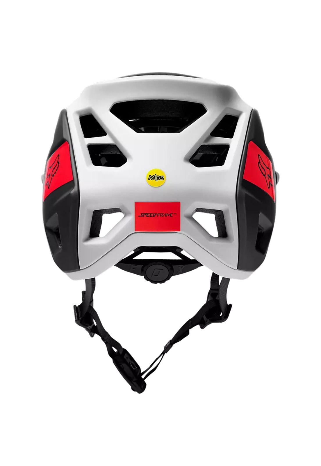 Casco Bicicleta Speedframe Pro Blocked Blanco/Negro Fox-5