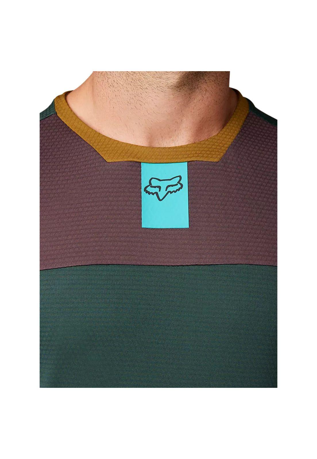 Polera Bicicleta Defend Manga Larga Esmeralda Fox-4