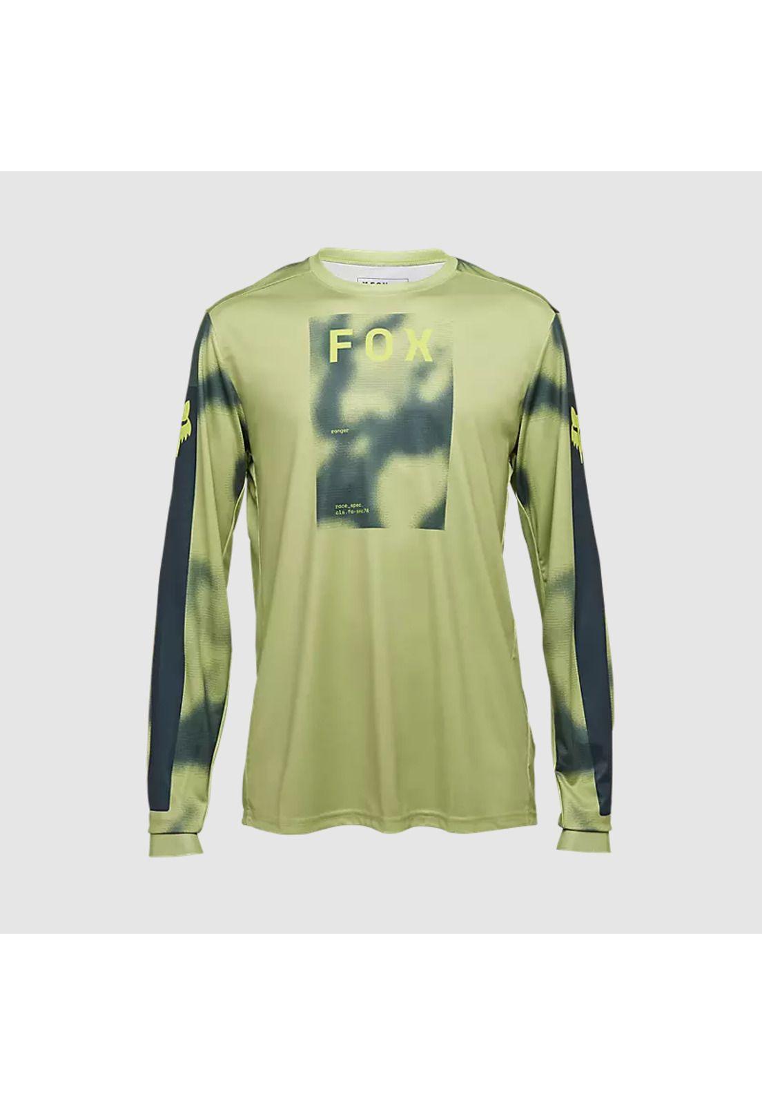 Polera Bicicleta Ranger Taunt Manga Larga Verde Pastel Fox-0
