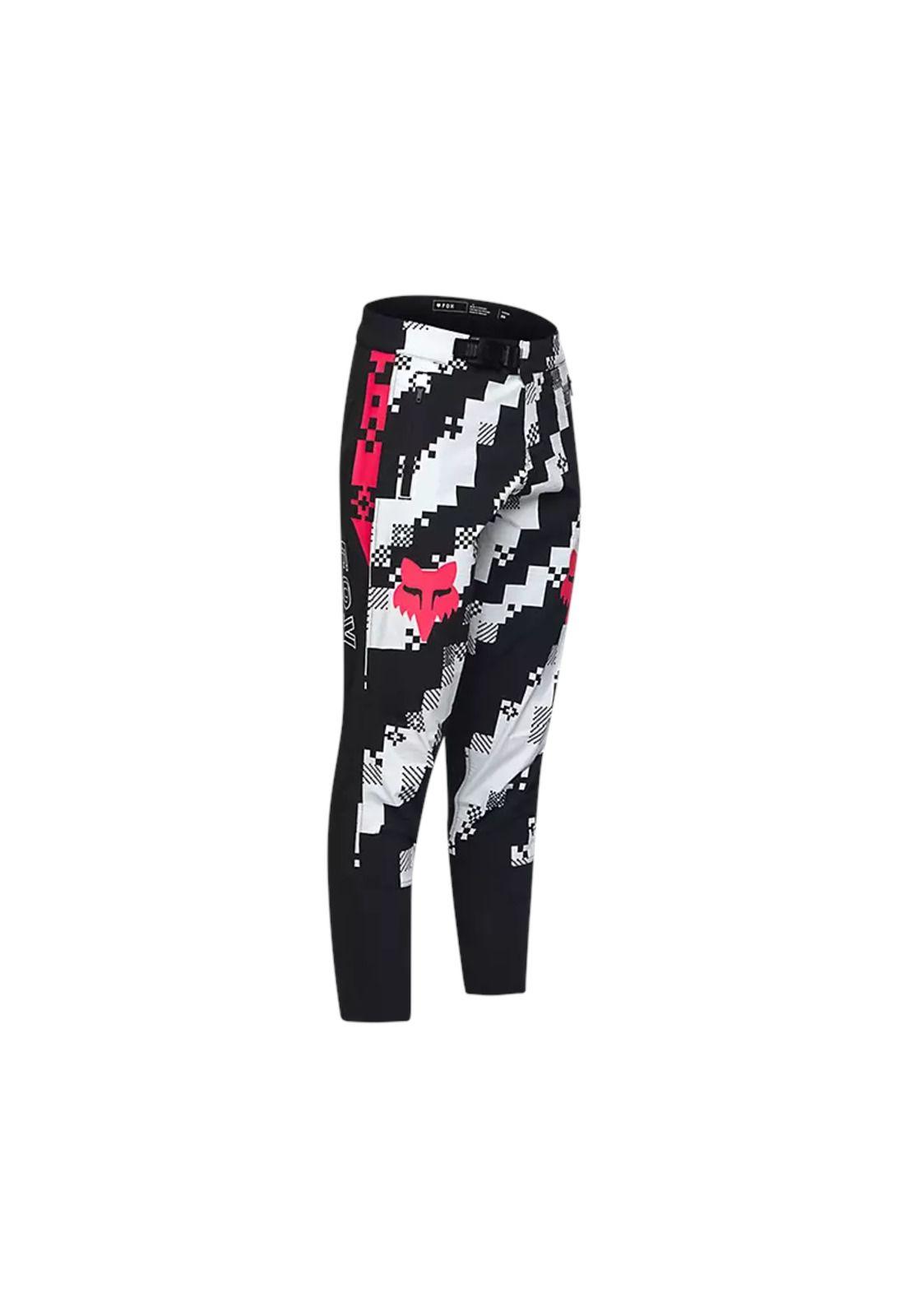 Pantalon Bicicleta Niño Ranger Digi Image Blanco/Negro Fox-2