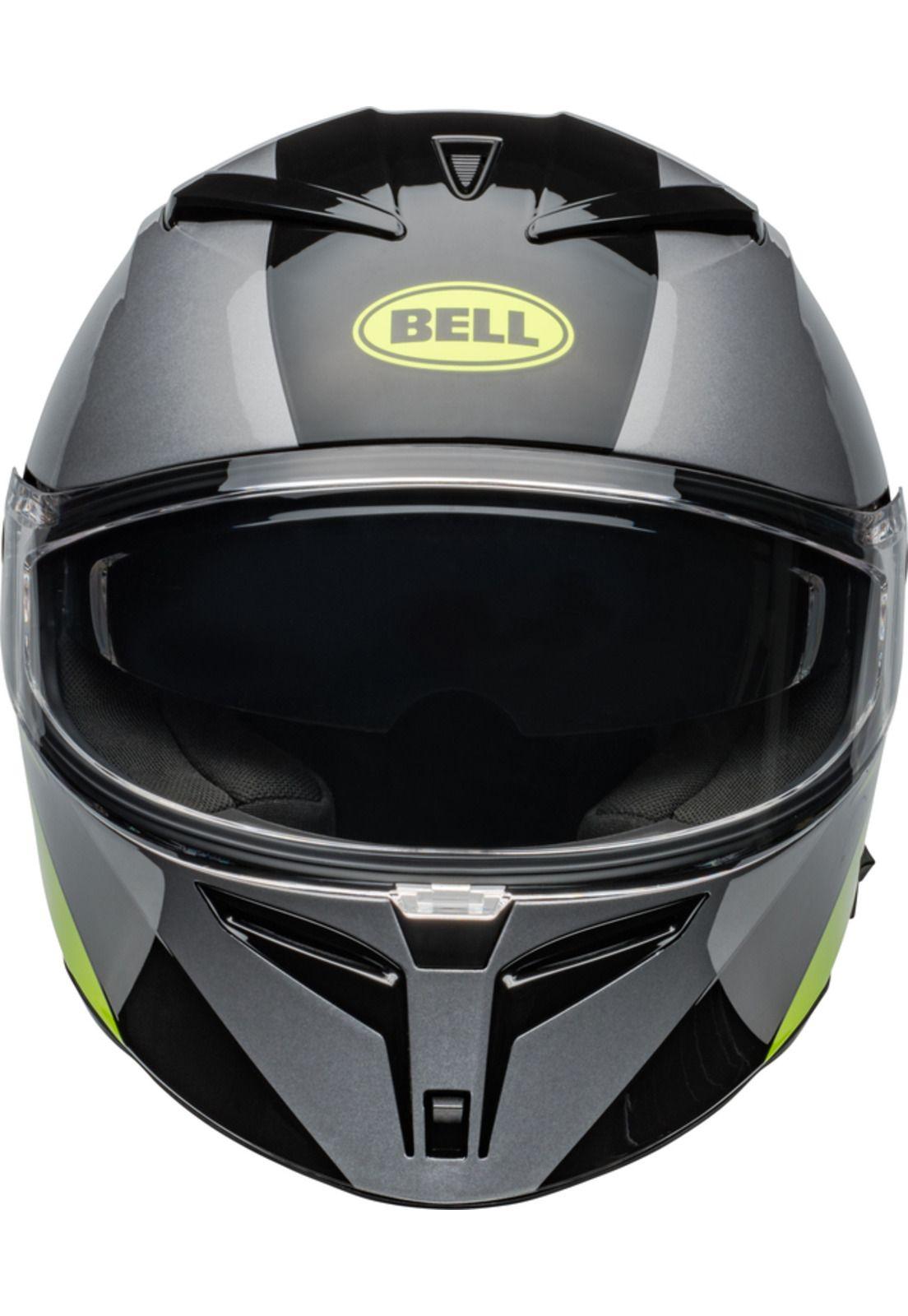 Casco Moto Calle Lithium Shear Gris Bell-2