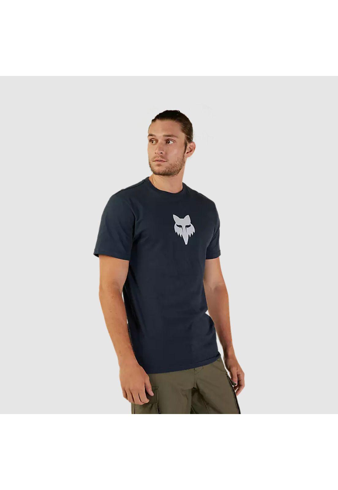 Polera Lifestyle Fox Head Premium Azul Marino Fox-3