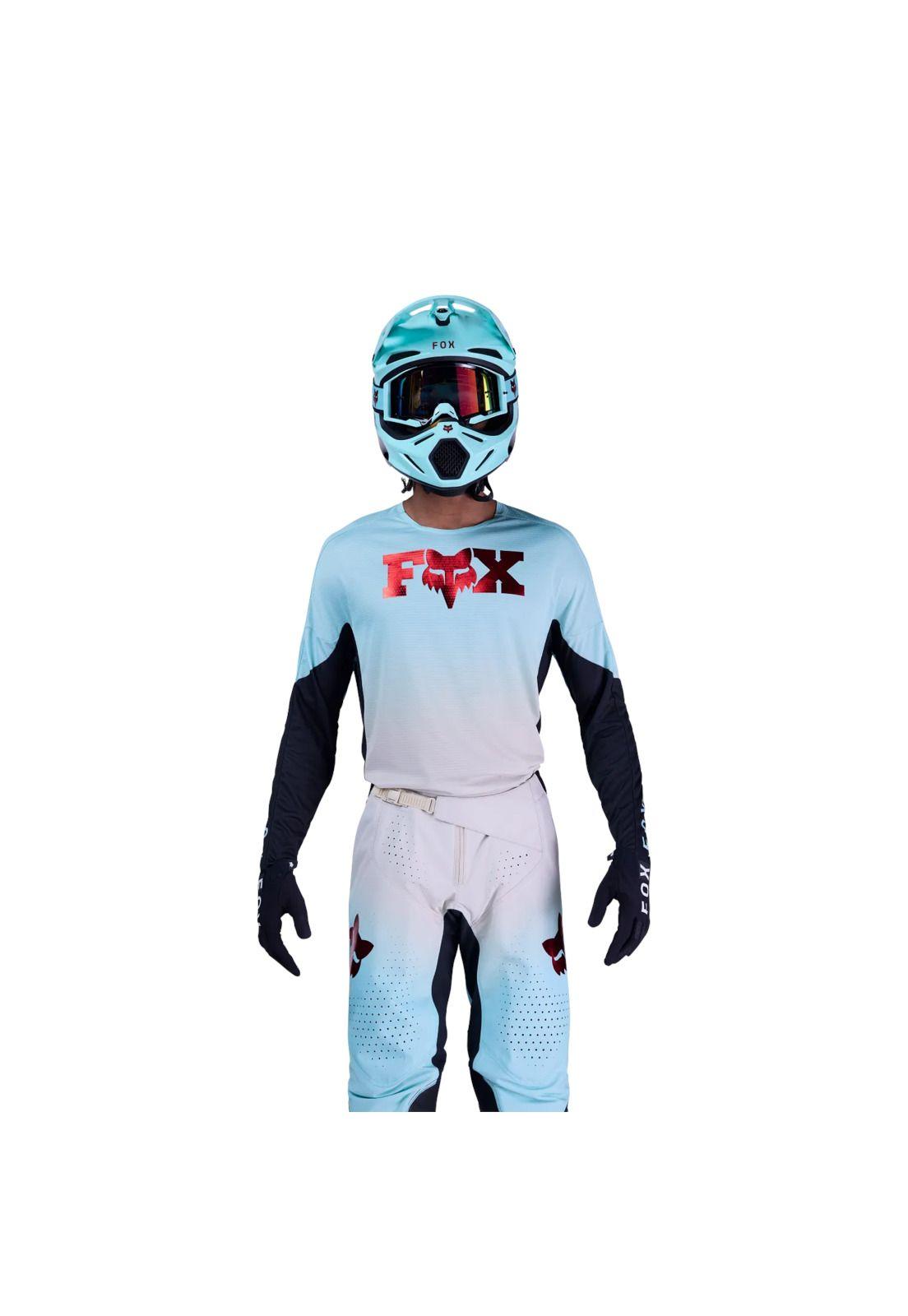 Polera Moto 360 Drip Celeste Fox-2