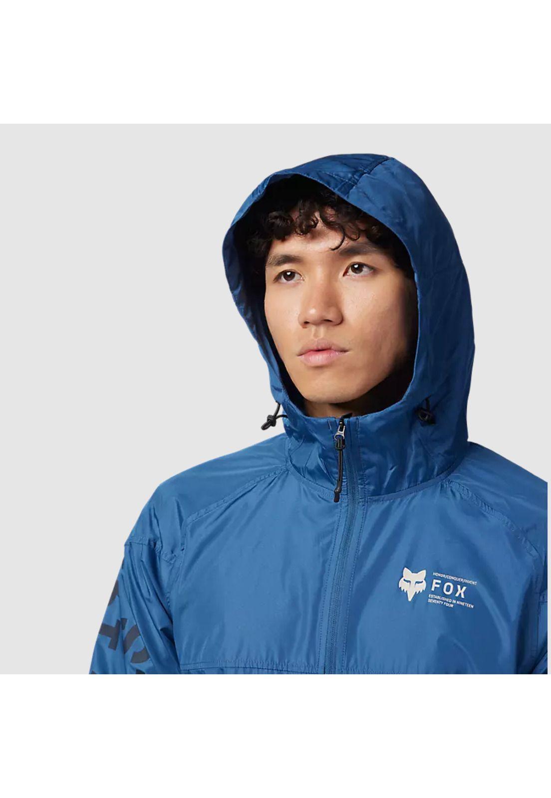 Chaqueta Cortavientos Lifestyle Barge Azul Fox-4