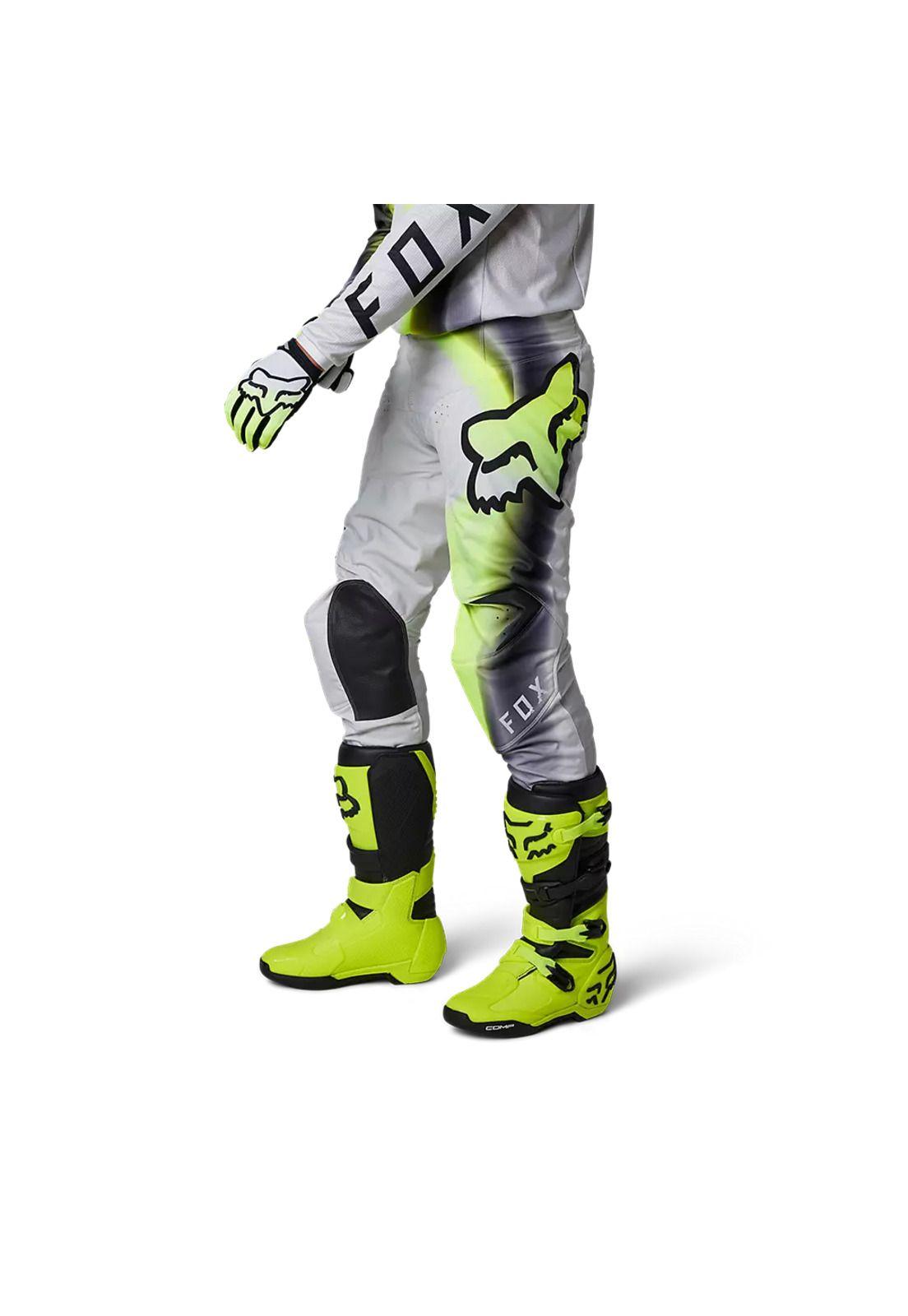 Pantalon Moto 180 Toxsyk Amarillo/Blanco Fox-1