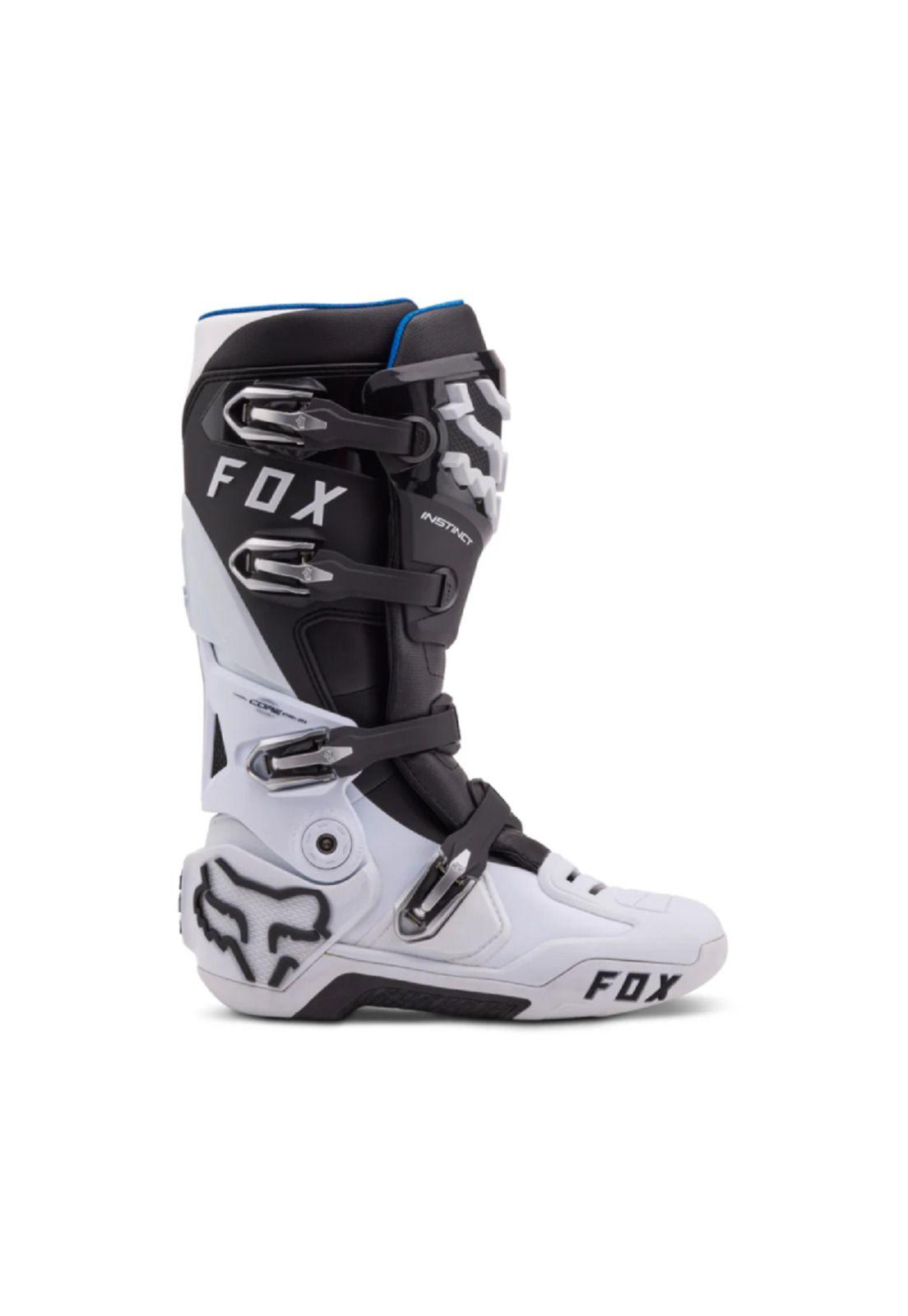 Botas Moto Instinct Scans Edición Limitada Blanco/Negro Fox-1