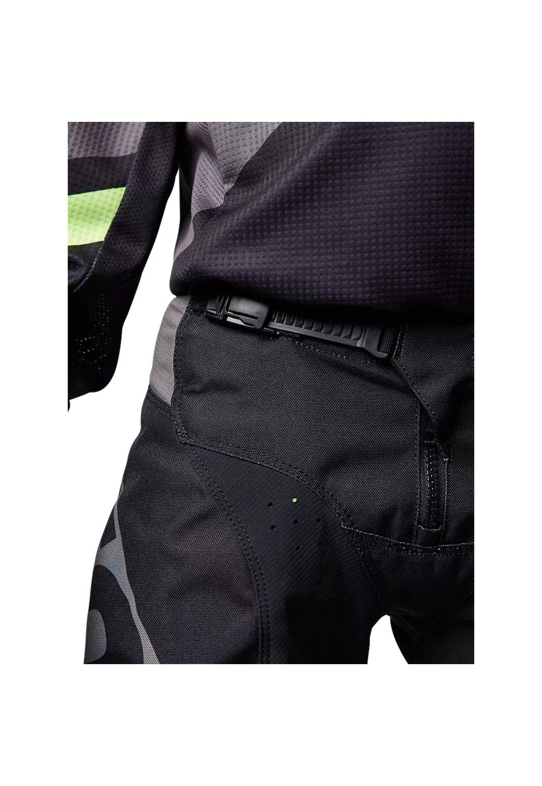 Pantalon Moto Niño Xpozr Negro/Amarillo Fox-3