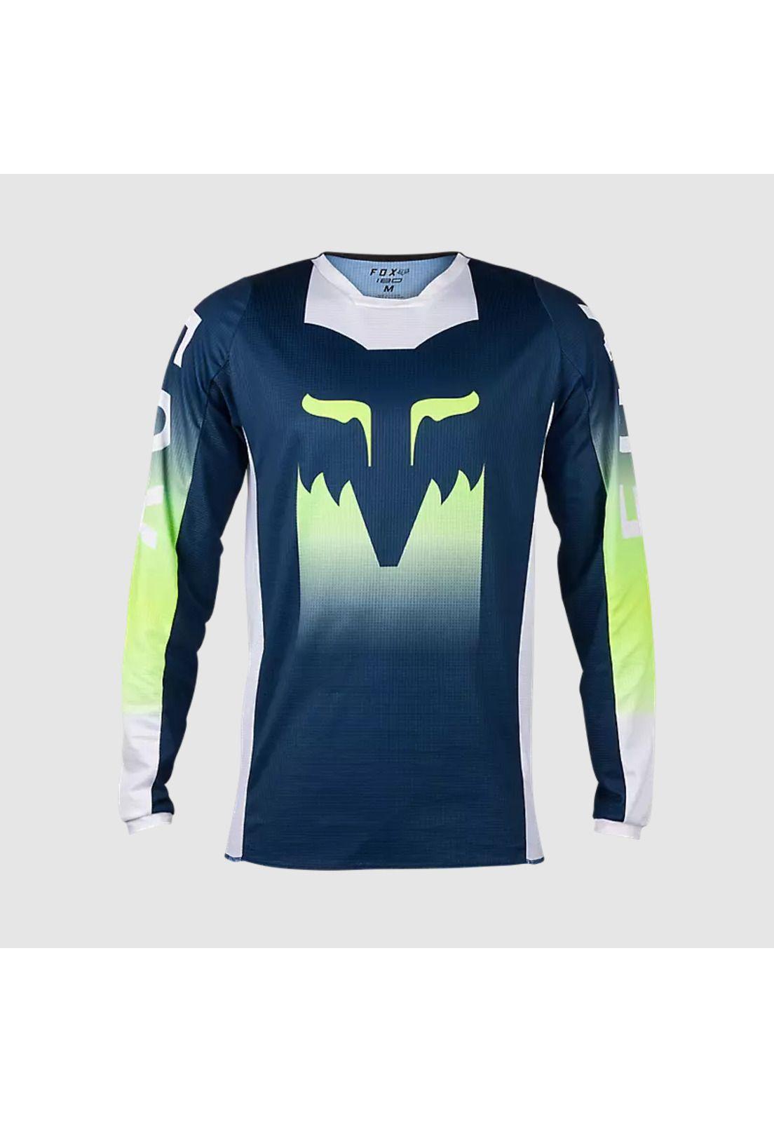 Polera Moto 180 Flora Azul Petroleo Fox-0