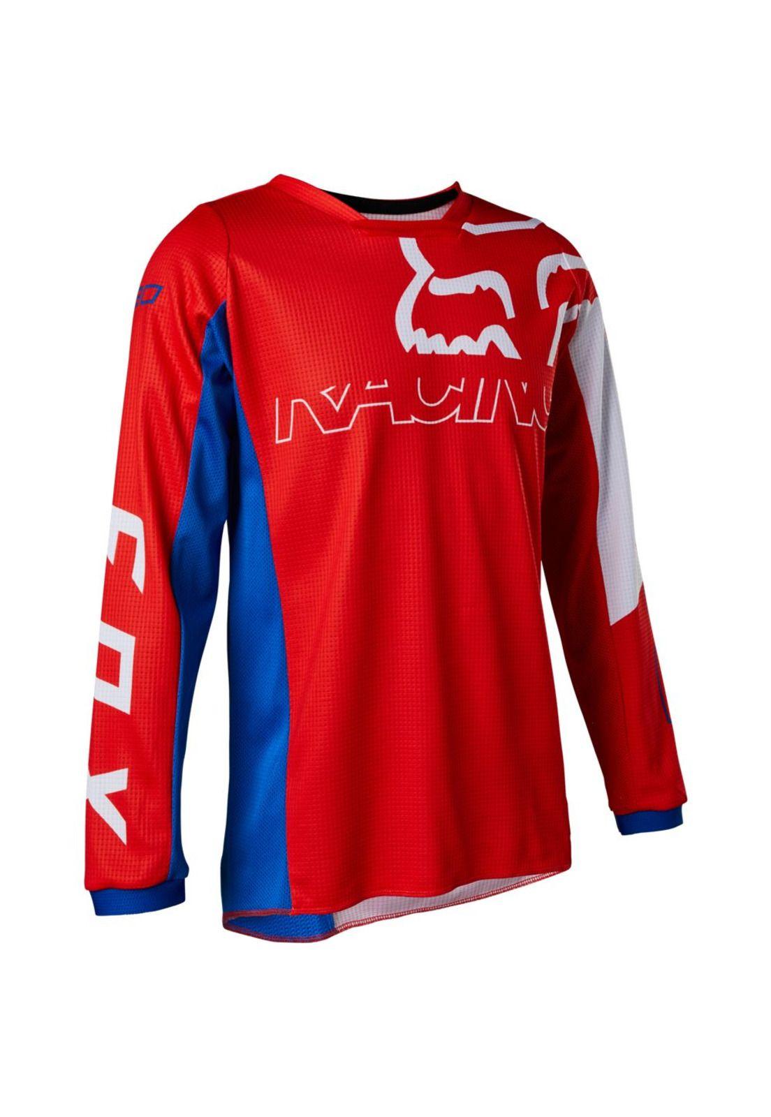 Polera Moto Niño 180 Skew Rojo Fox-3