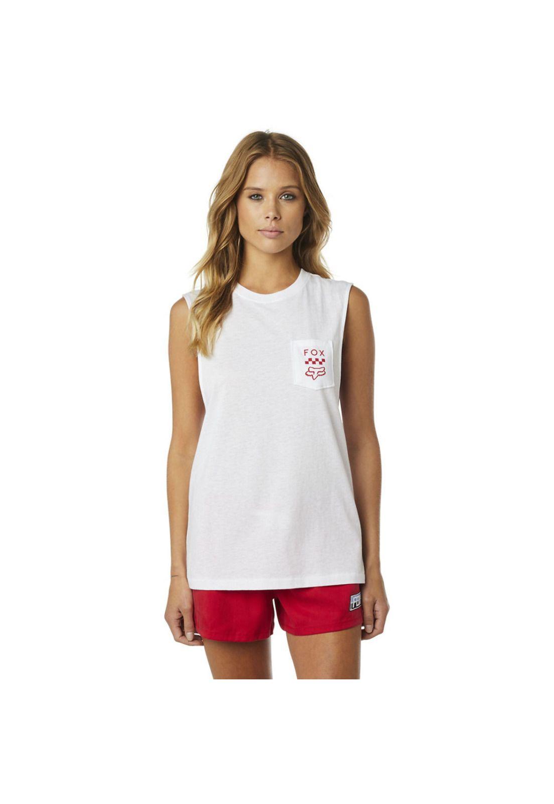 Polera Lifestyle Mujer Check Yourself Blanco Fox-0