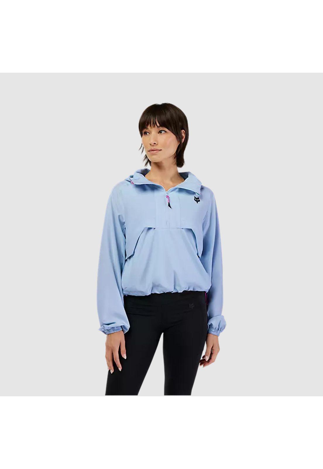 Chaqueta Cortavientos Lifestyle Mujer Survivalist Azul Fox-2
