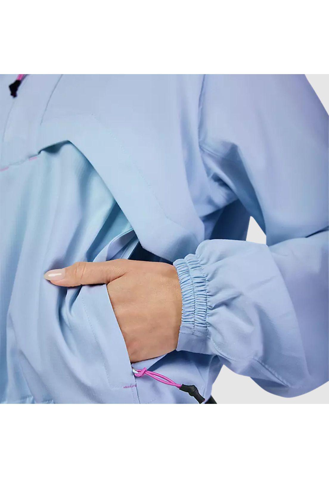 Chaqueta Cortavientos Lifestyle Mujer Survivalist Azul Fox-4