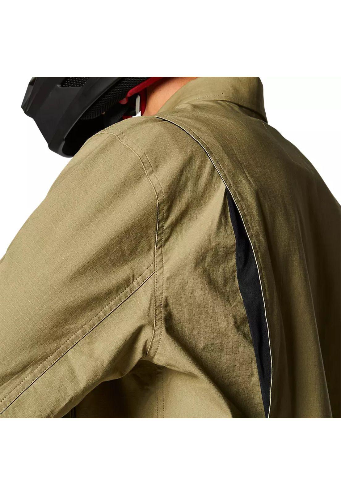 Traje Moto Antipolvo Defend Drive Cafe Fox-3