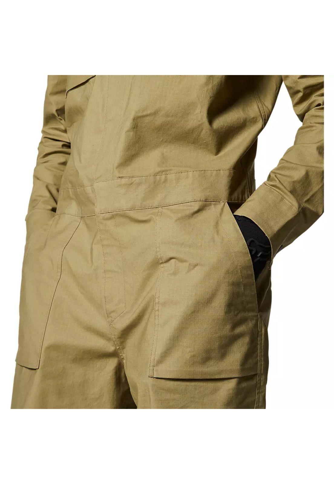 Traje Moto Antipolvo Defend Drive Cafe Fox-4