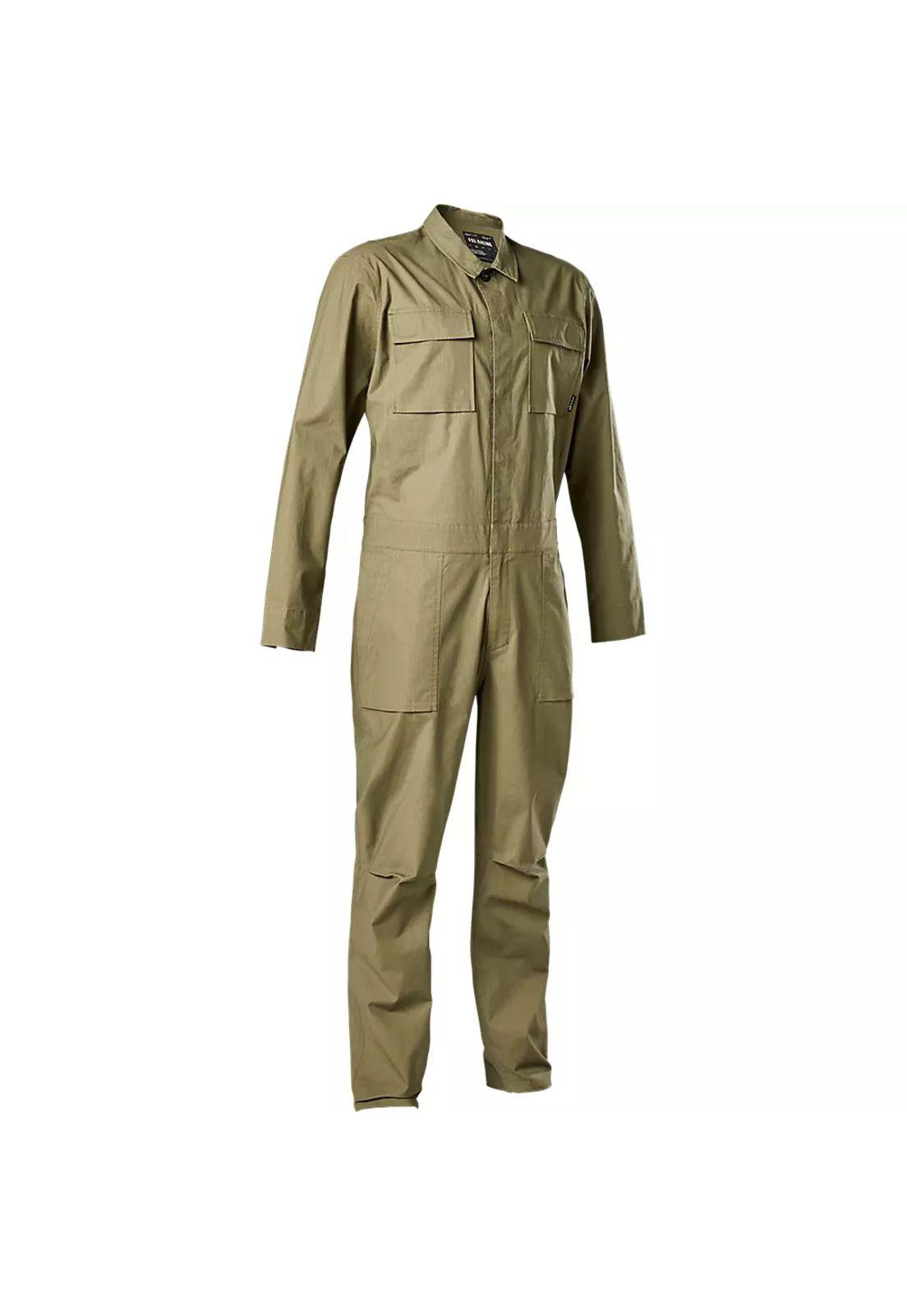 Traje Moto Antipolvo Defend Drive Cafe Fox-0
