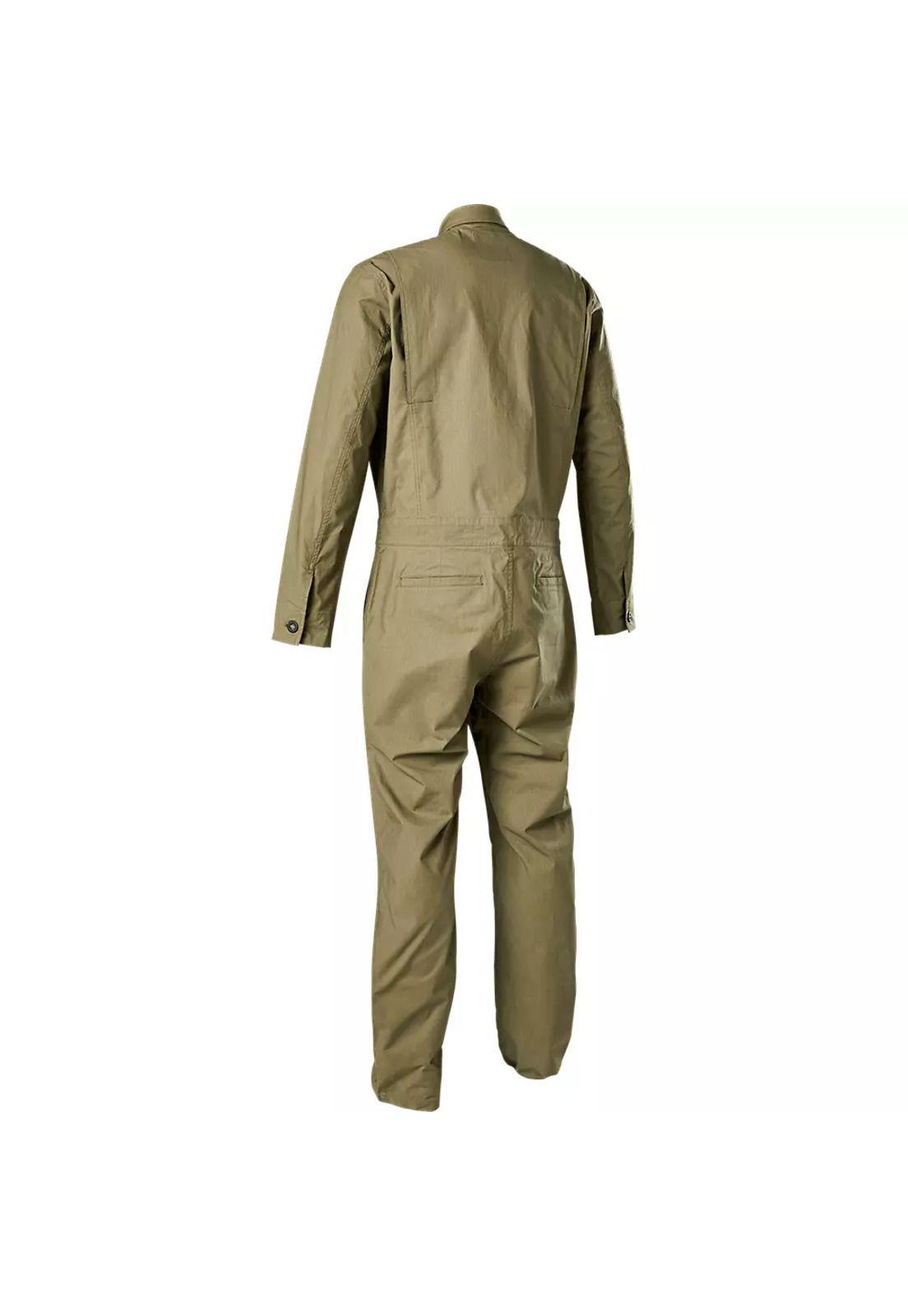 Traje Moto Antipolvo Defend Drive Cafe Fox-1