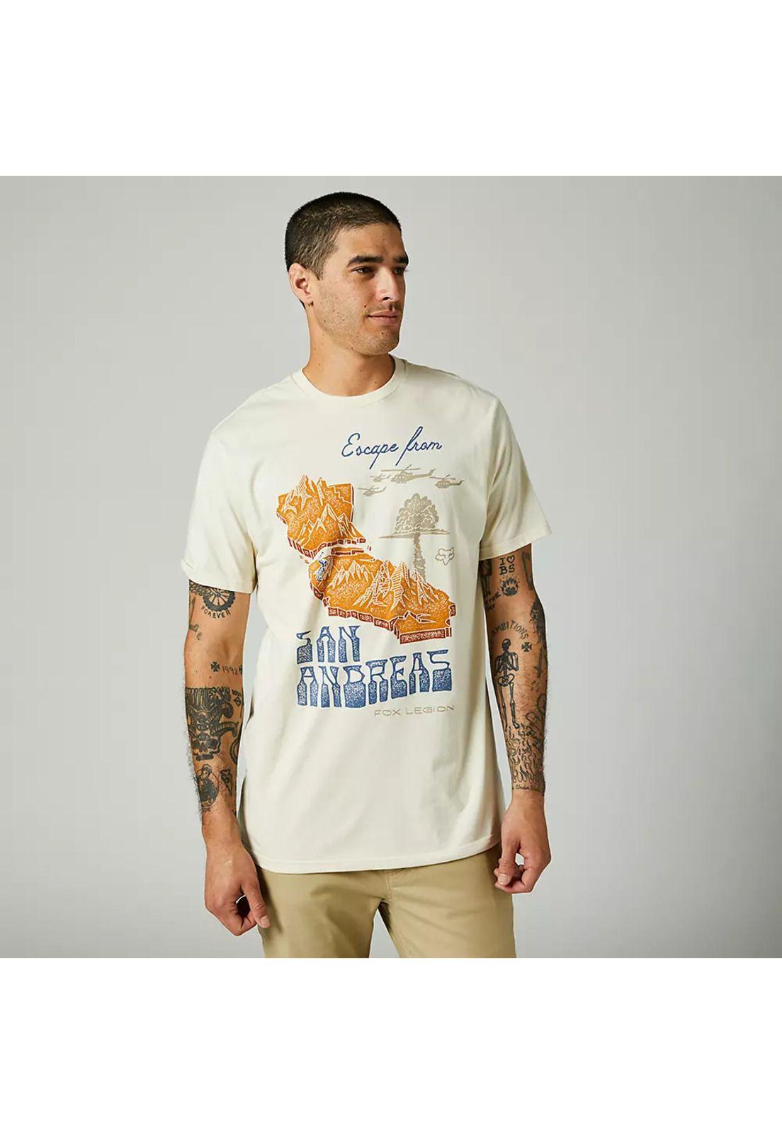 Polera Lifestyle Replical Blanco Fox-0