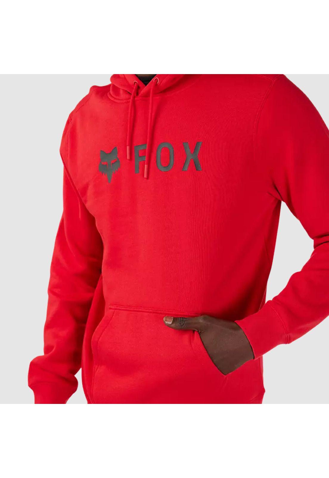 Poleron Lifestyle Canguro Absolute Rojo Fox-4