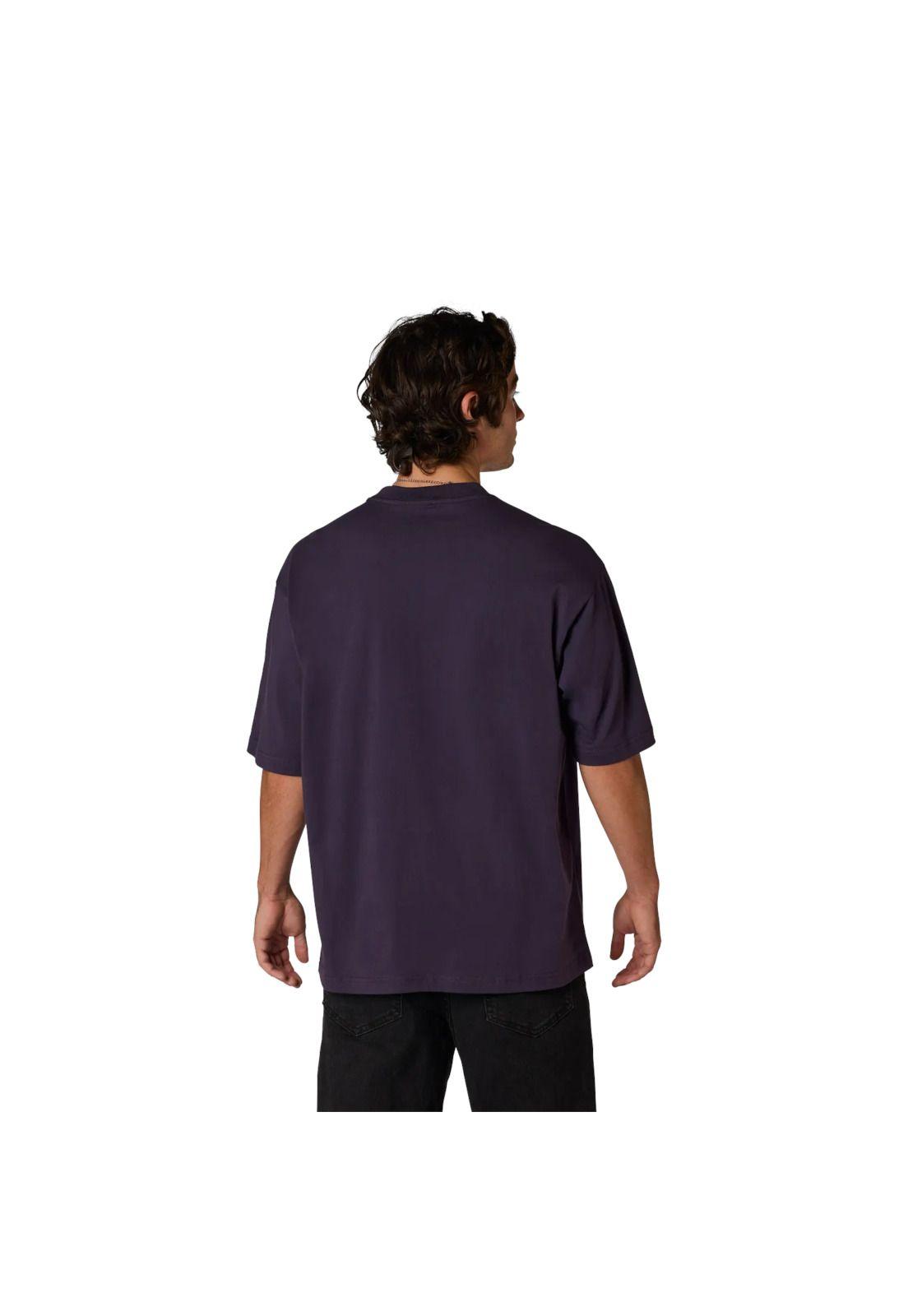 Polera Lifestyle Image Print Midweight  Morado Fox-2
