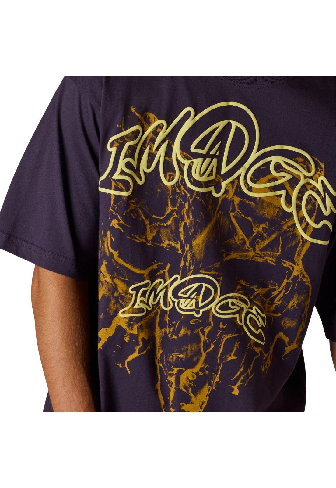 Polera Lifestyle Image Print Midweight  Morado Fox-3