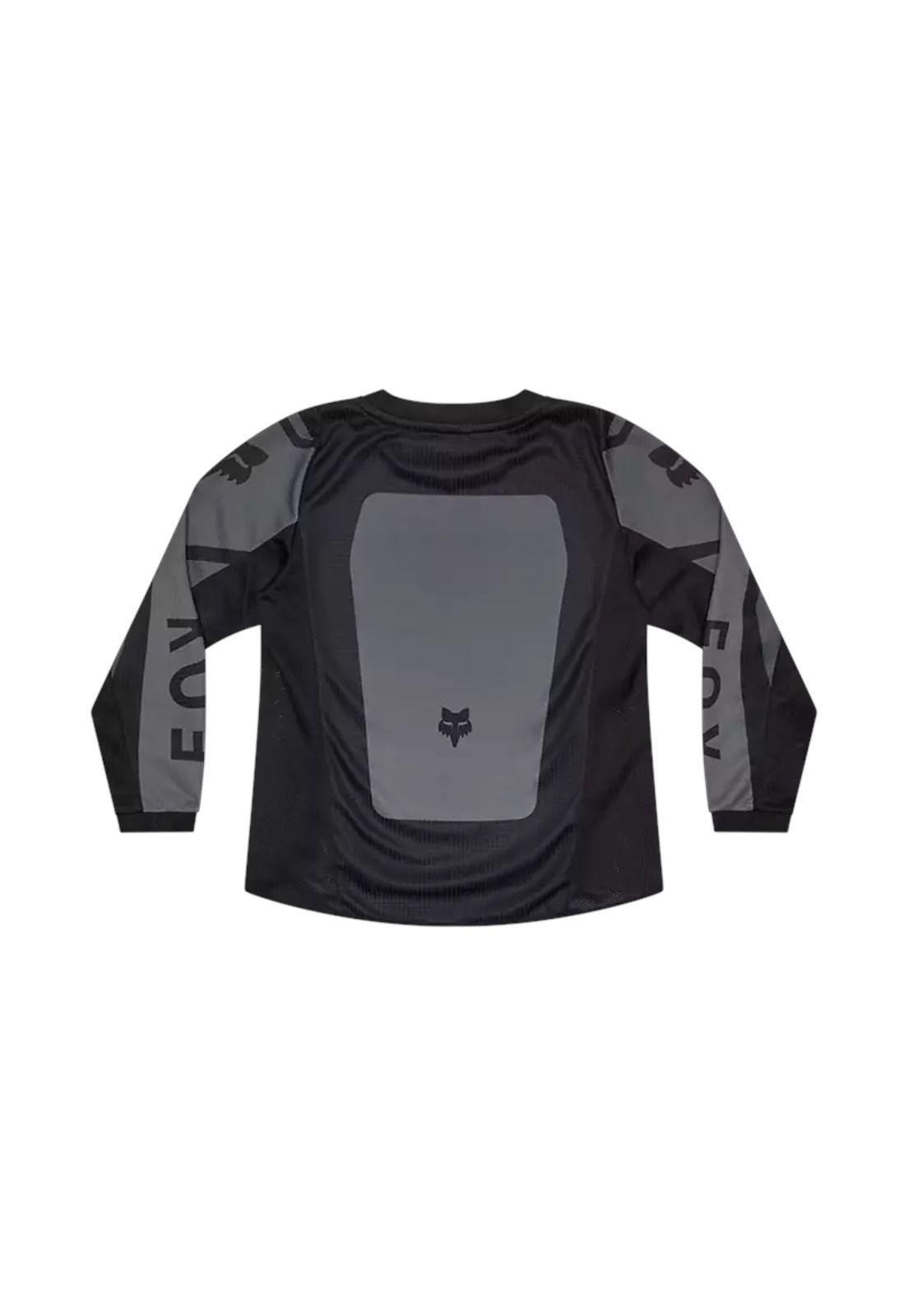 Polera Moto Niño 180 Shield Negro Fox-1