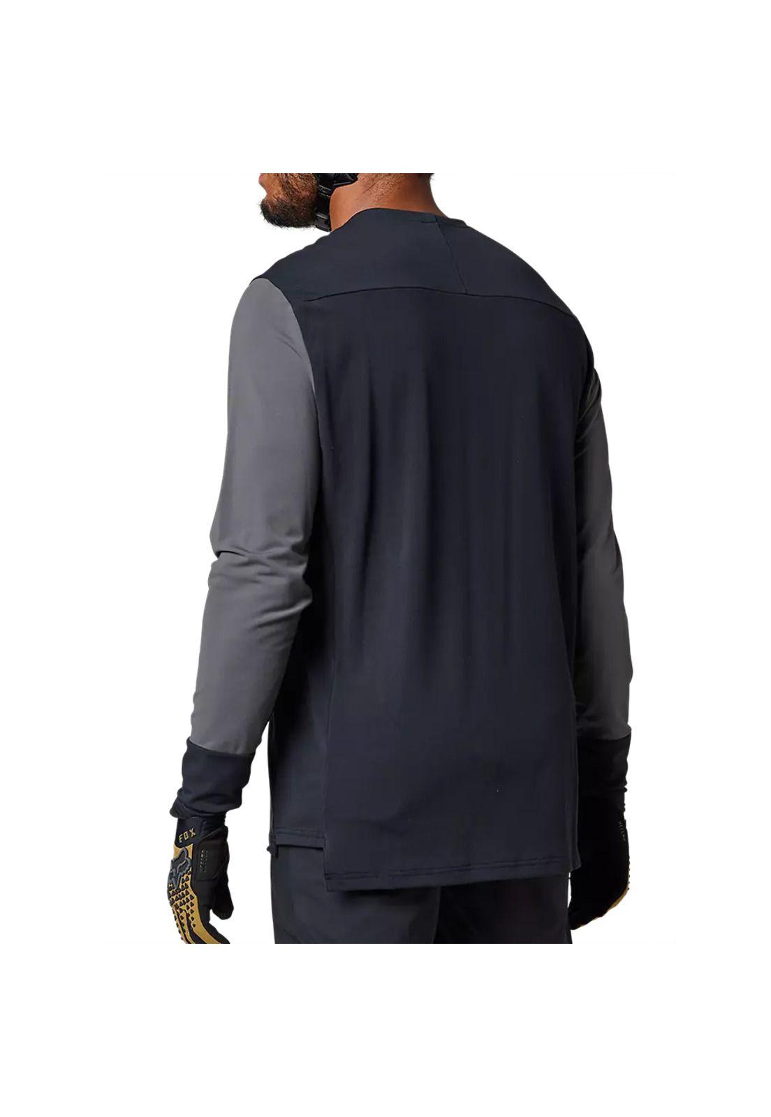 Polera Bicicleta Defend Pro Manga Larga Negro Fox-2