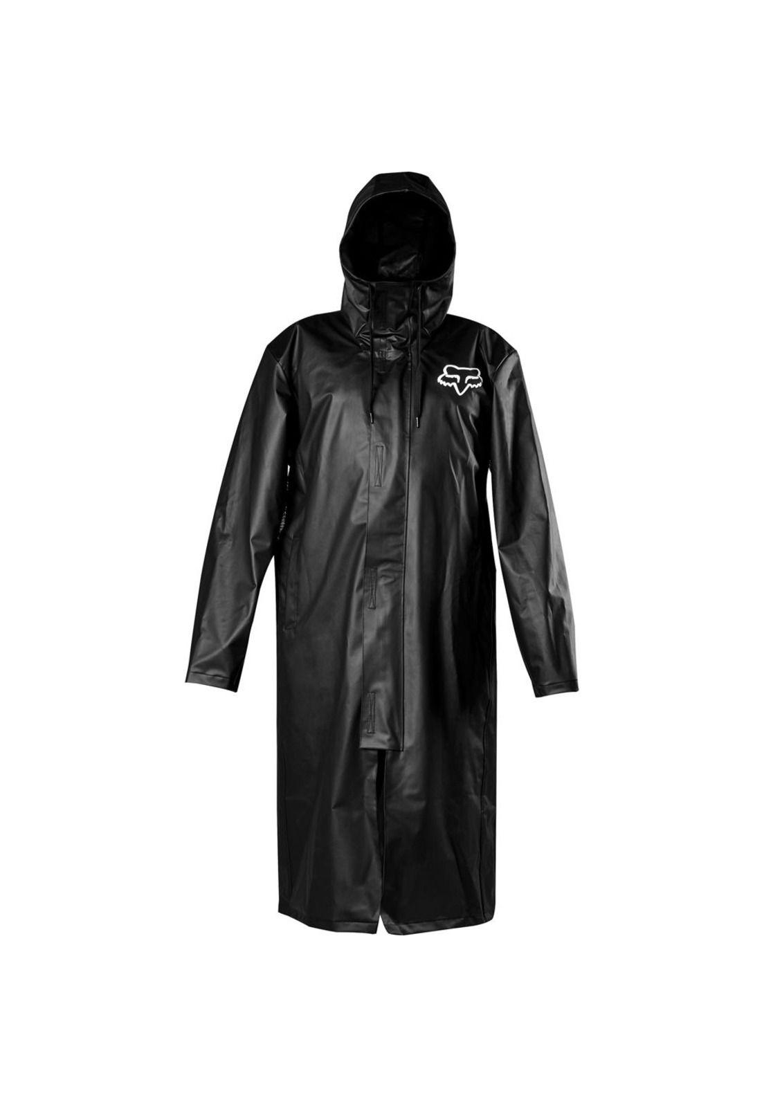 Chaqueta Moto Lluvia Pit Rain Negro Fox-0