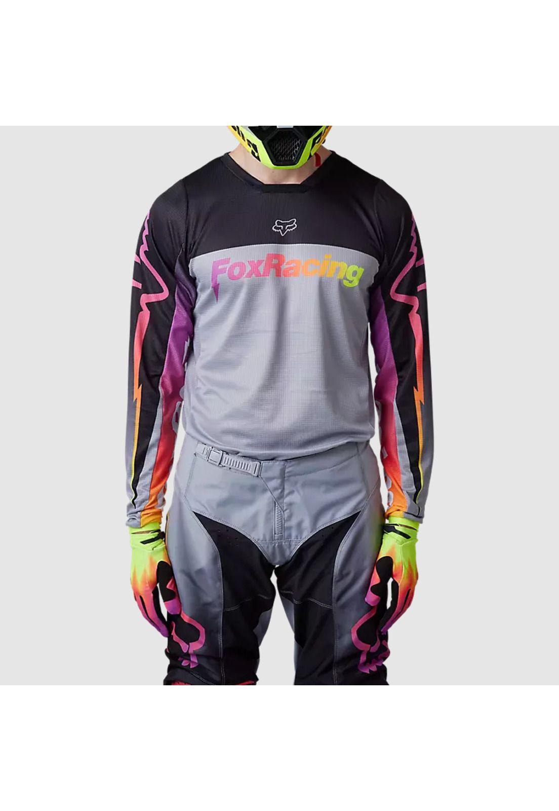 Polera Moto 180 Statk Gris Fox-1
