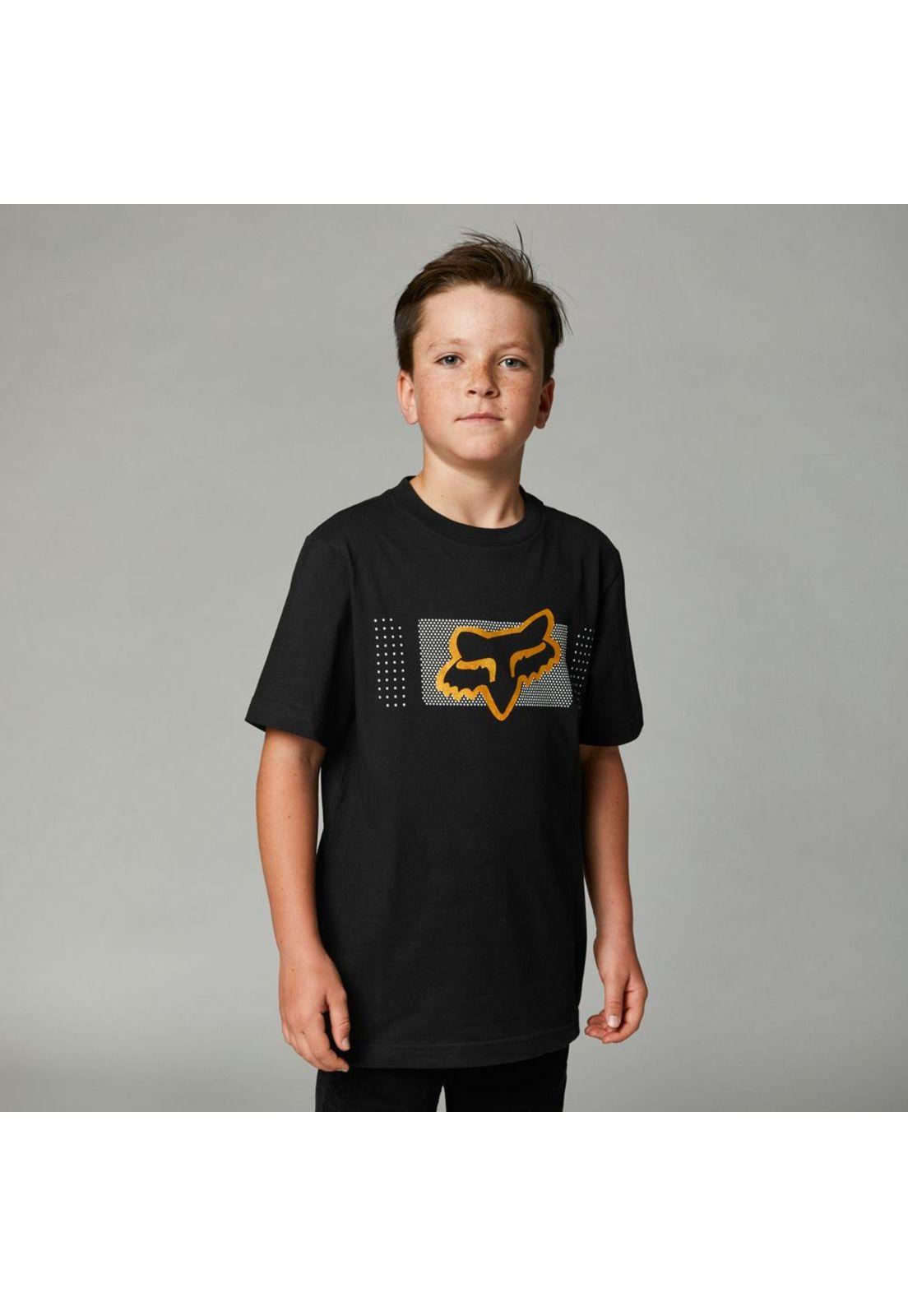 Polera Lifestyle Niño Mirer Negro Fox-0