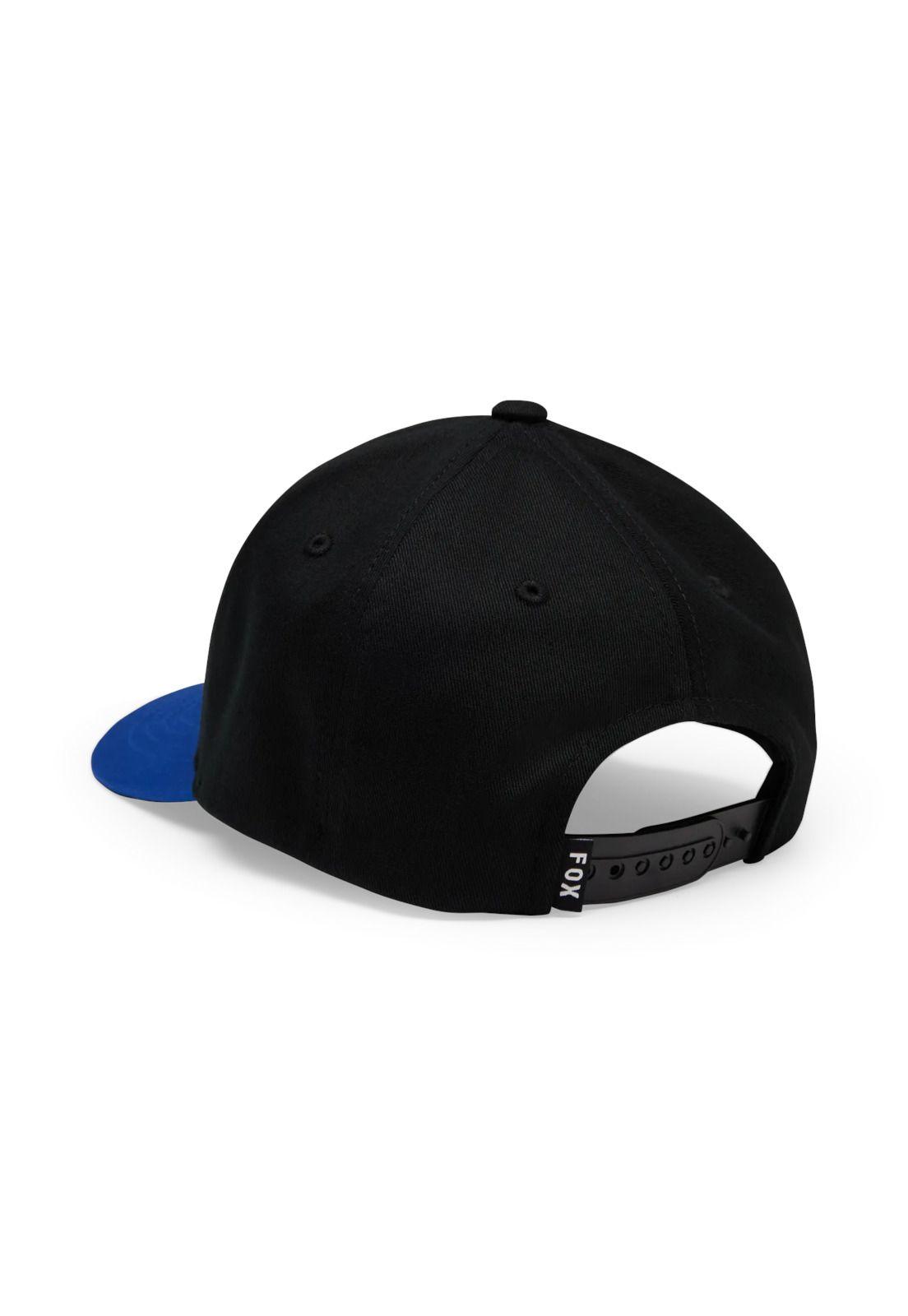 Gorro Jockey Lifestyle Badge Snapback Negro/Azul Fox-1