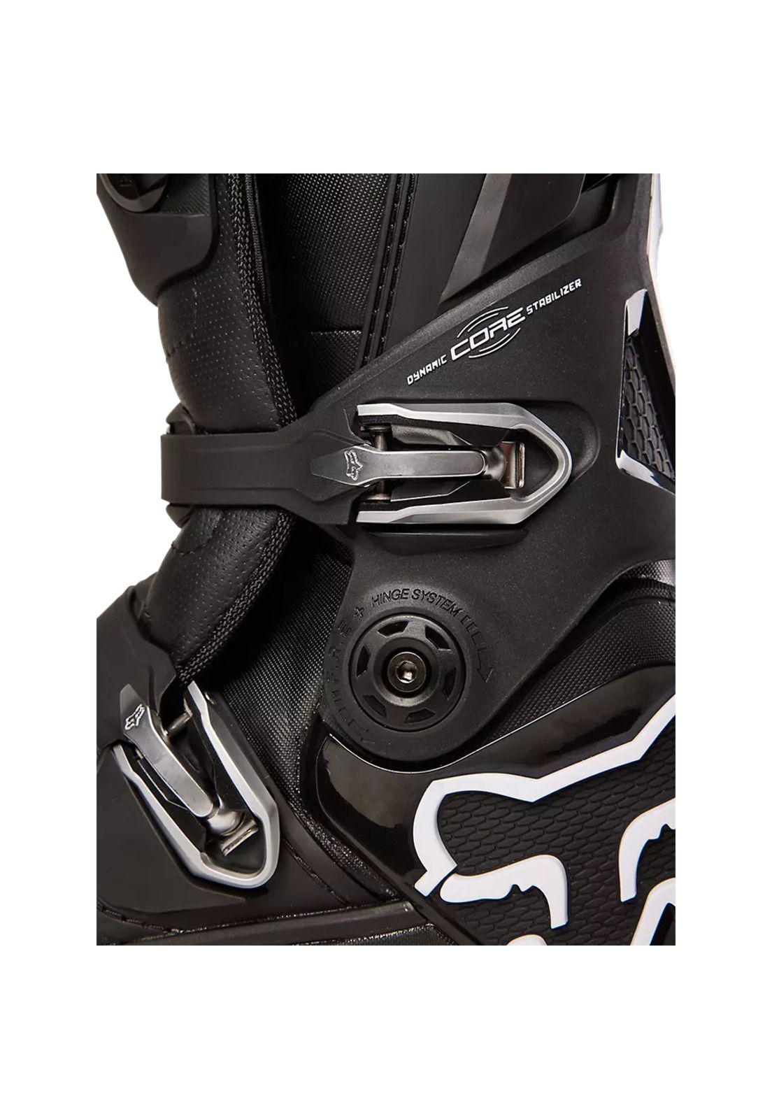 Botas Moto Instinct Negro/Blanco Fox-8