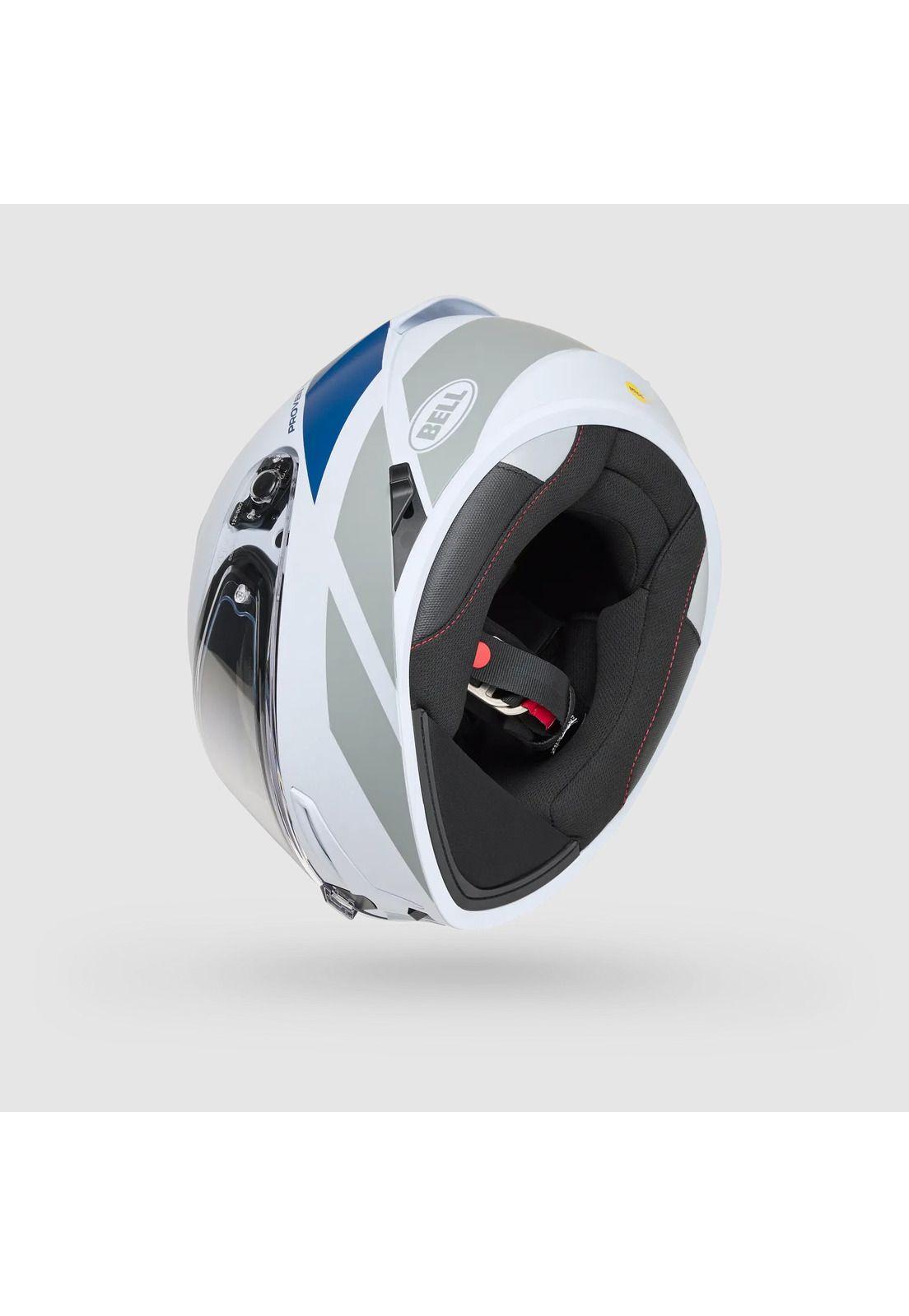 Casco Moto Calle Lithium Mips Tech Blanco/Gris Bell-3