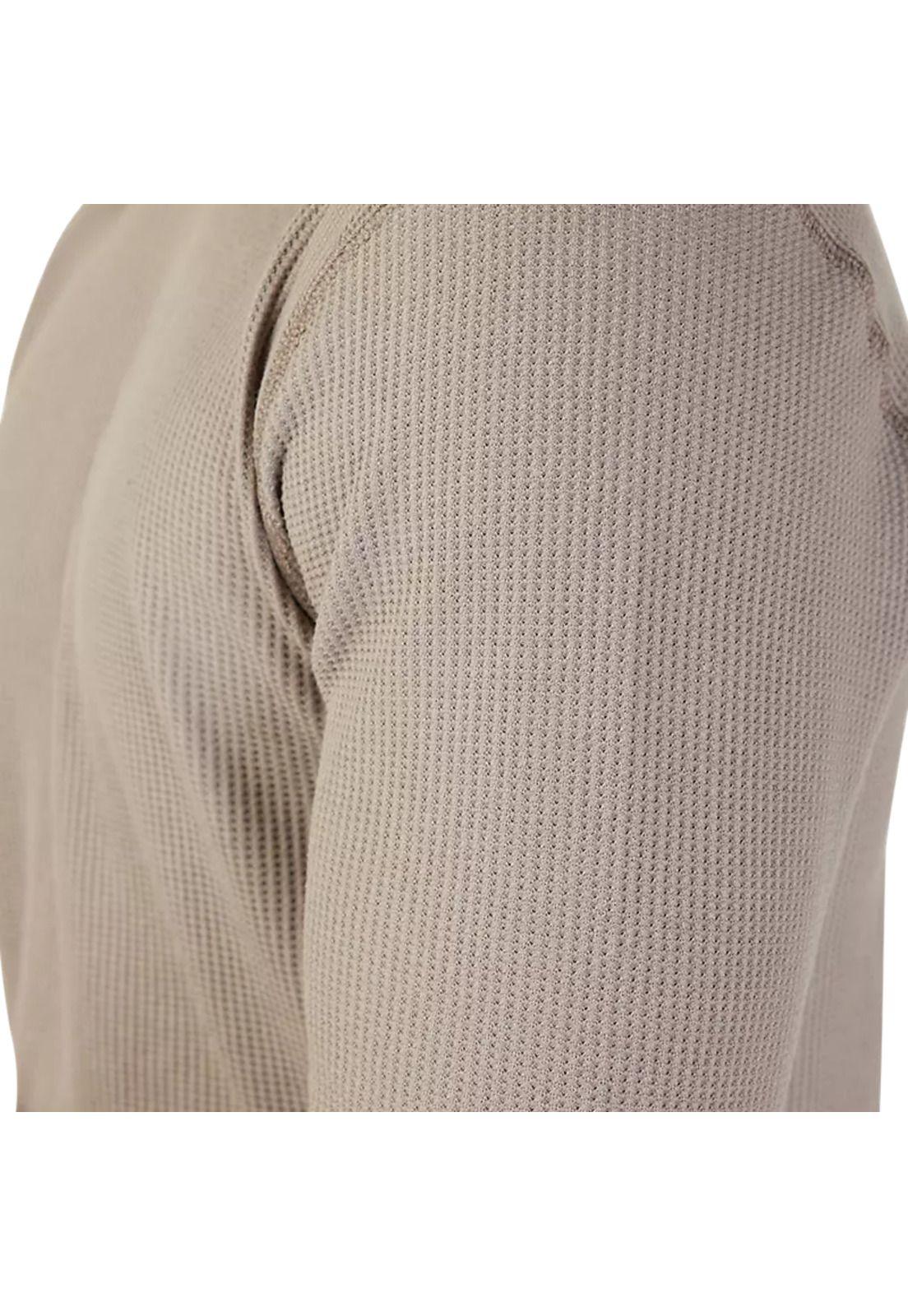 Polera Lifestyle Level Up Thermal Manga Larga Beige Fox-4